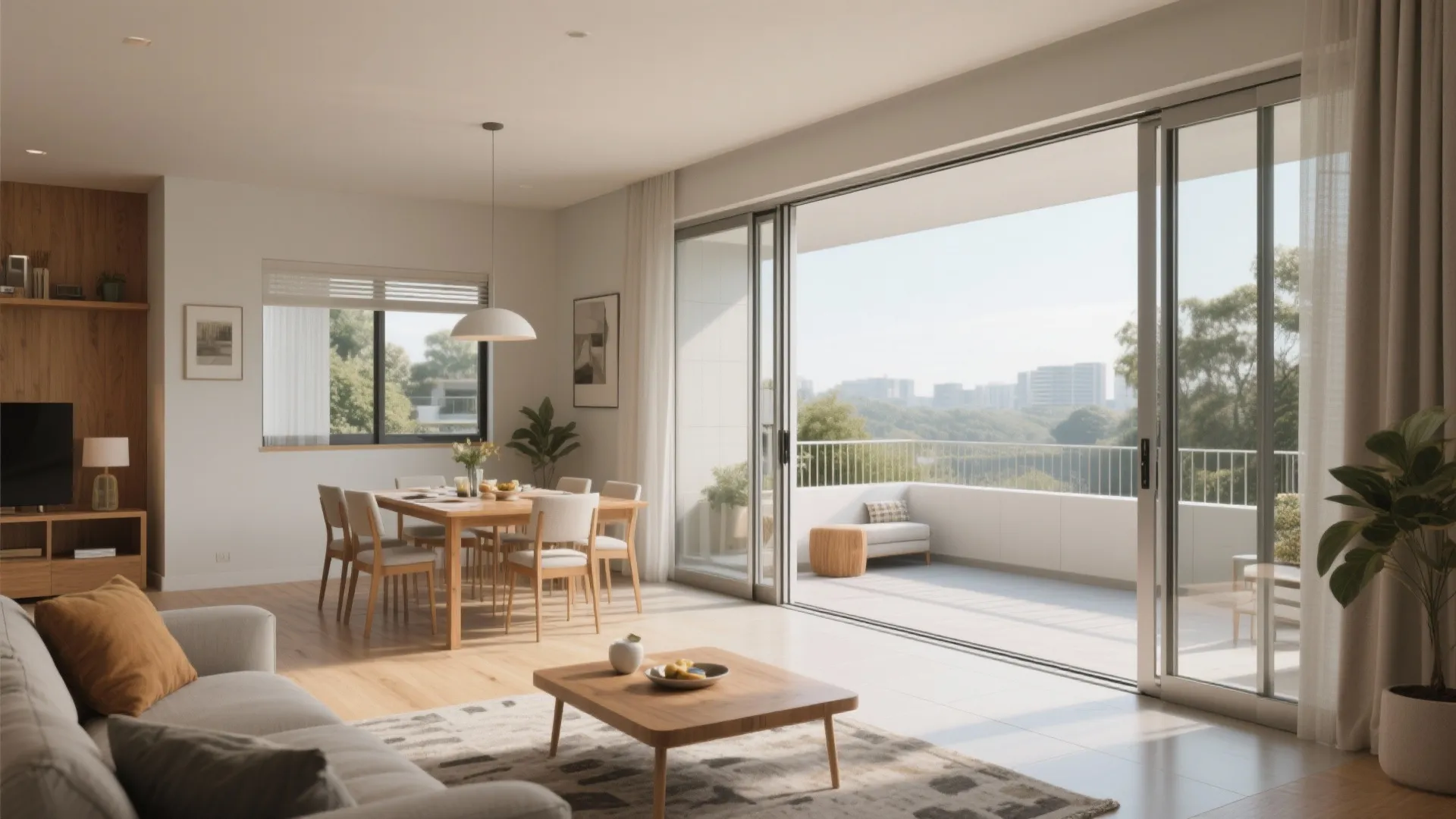 3) Indoor–outdoor living with bi-fold or pocket doors