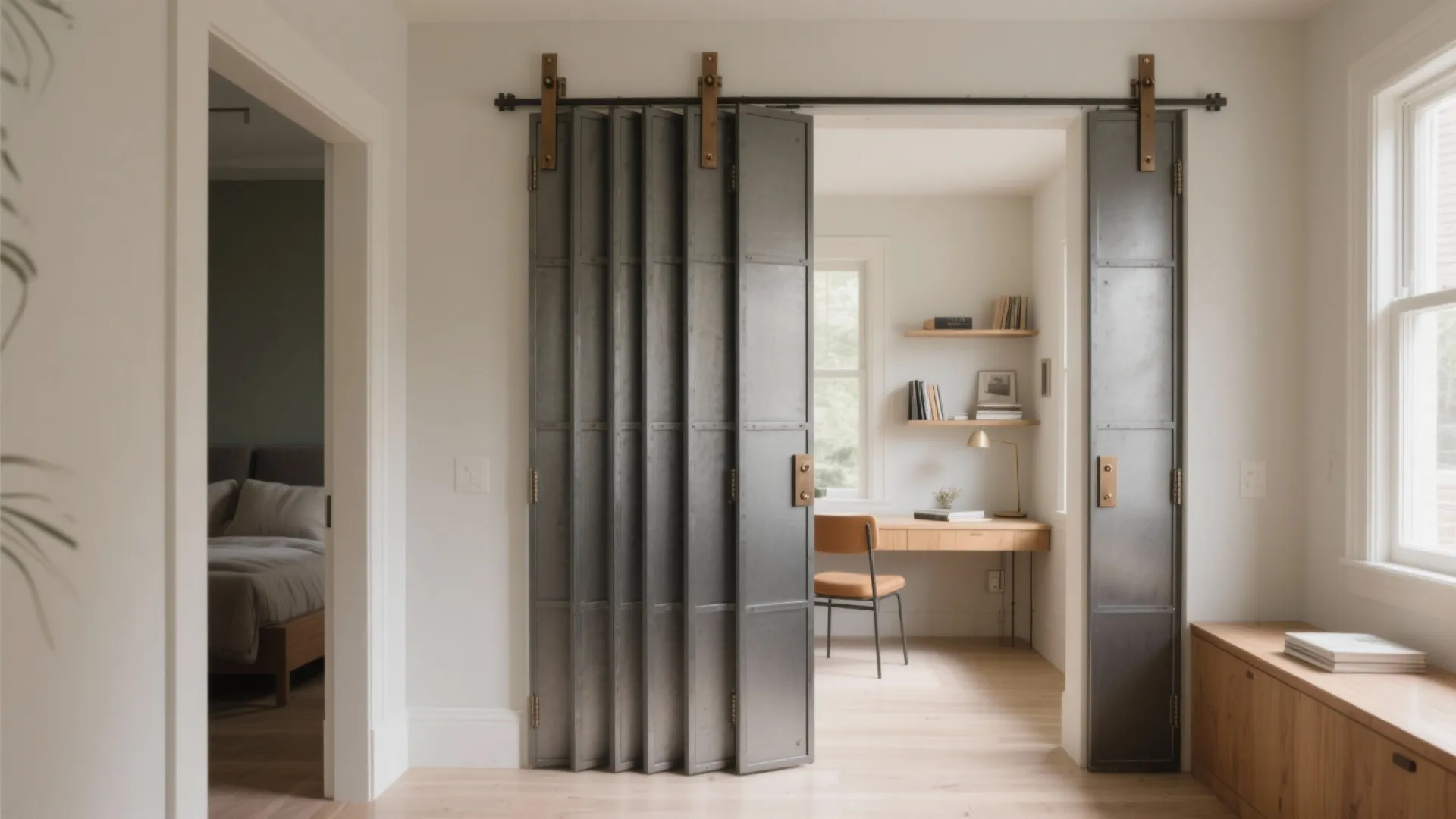 Idea 4: Bi-fold iron partition for flexible zones