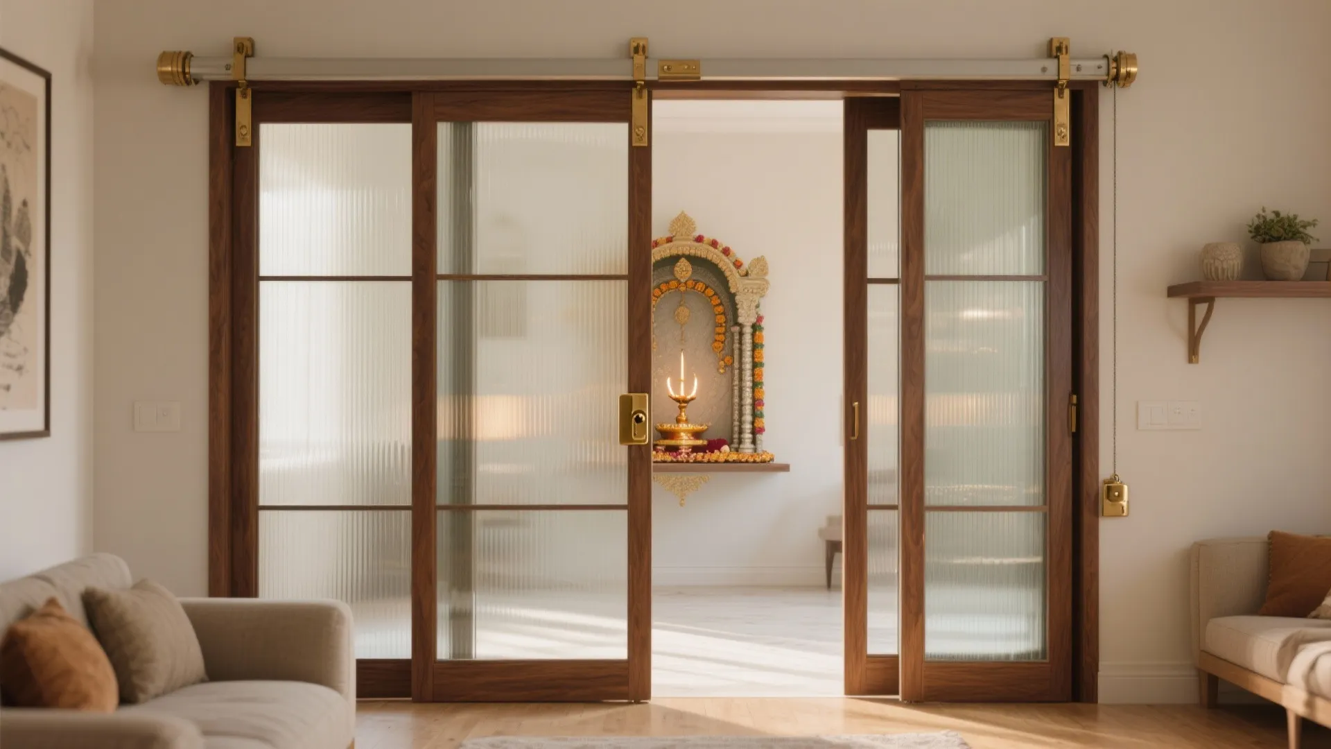 Folding or Bi-fold Doors: Open for Rituals, Tuck Away for Space