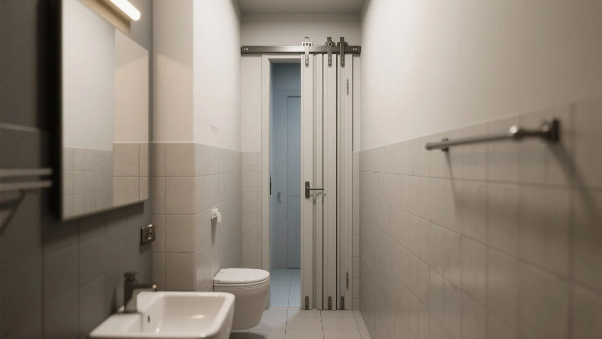 4. Bi-fold-in-pocket for awkward narrow openings