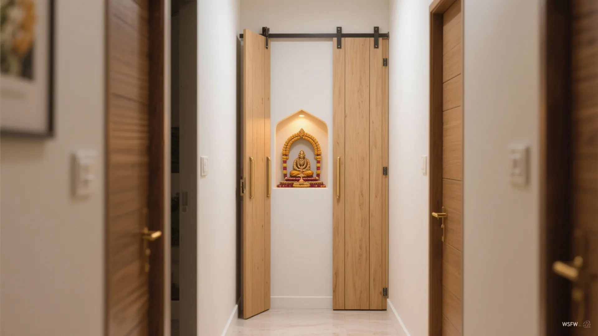 Bi-Fold Plywood Doors for Tight Corners