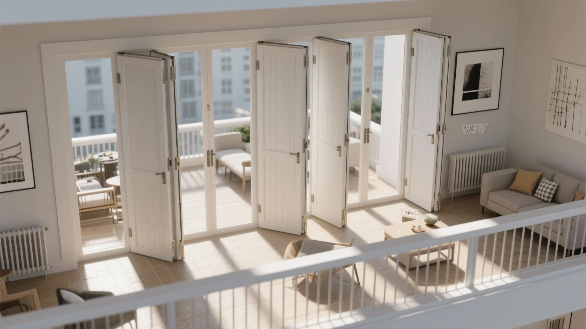 Bi-fold Doors for Wide-but-Shallow Balconies