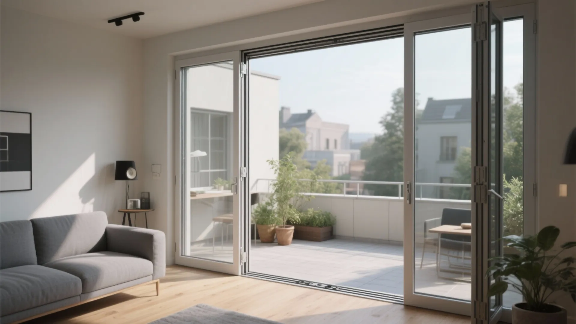 3) Bi-fold and stacking doors: wide opening, flexible living