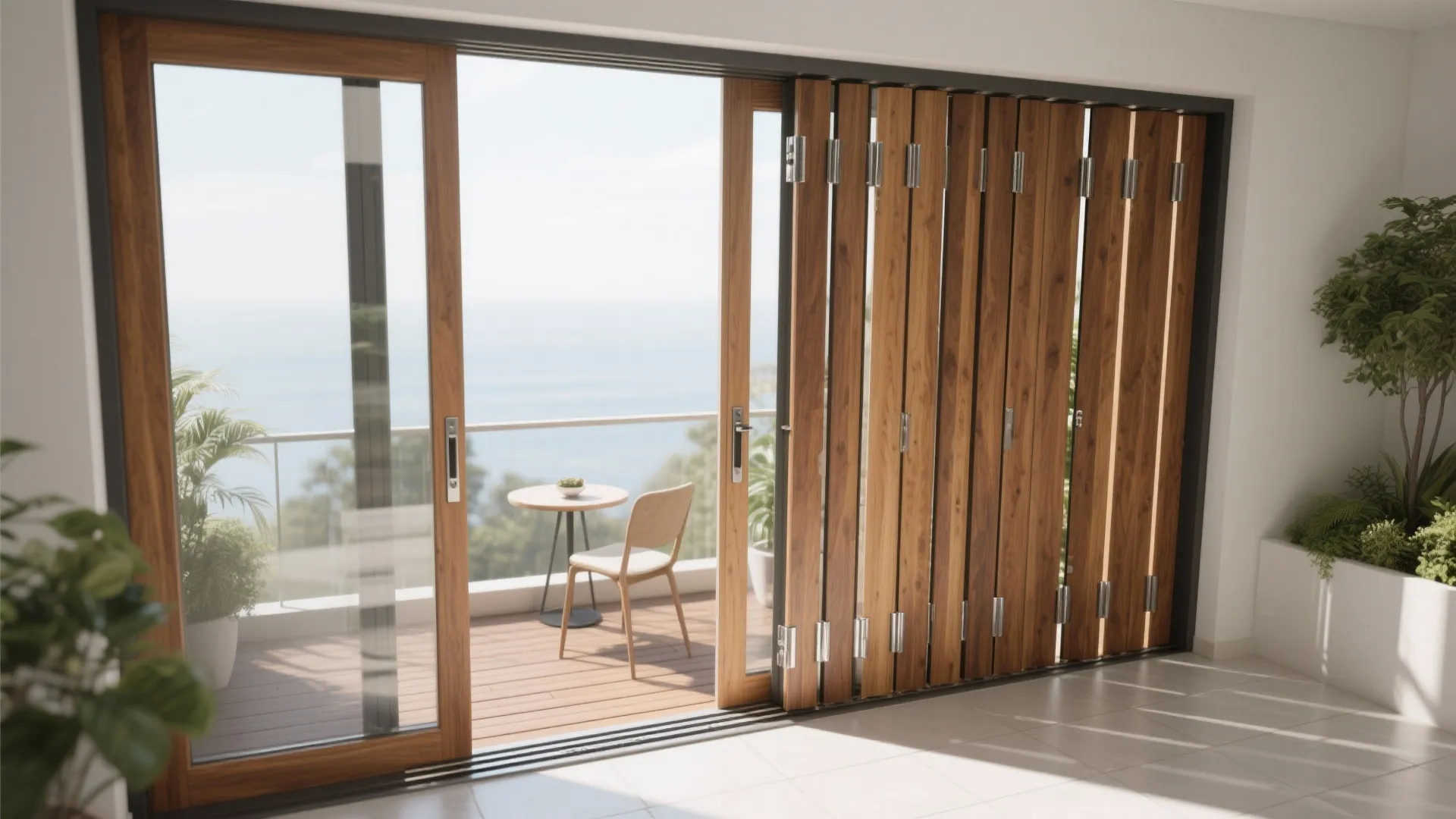 Inspiration 2: Bi-fold timber doors that tuck away