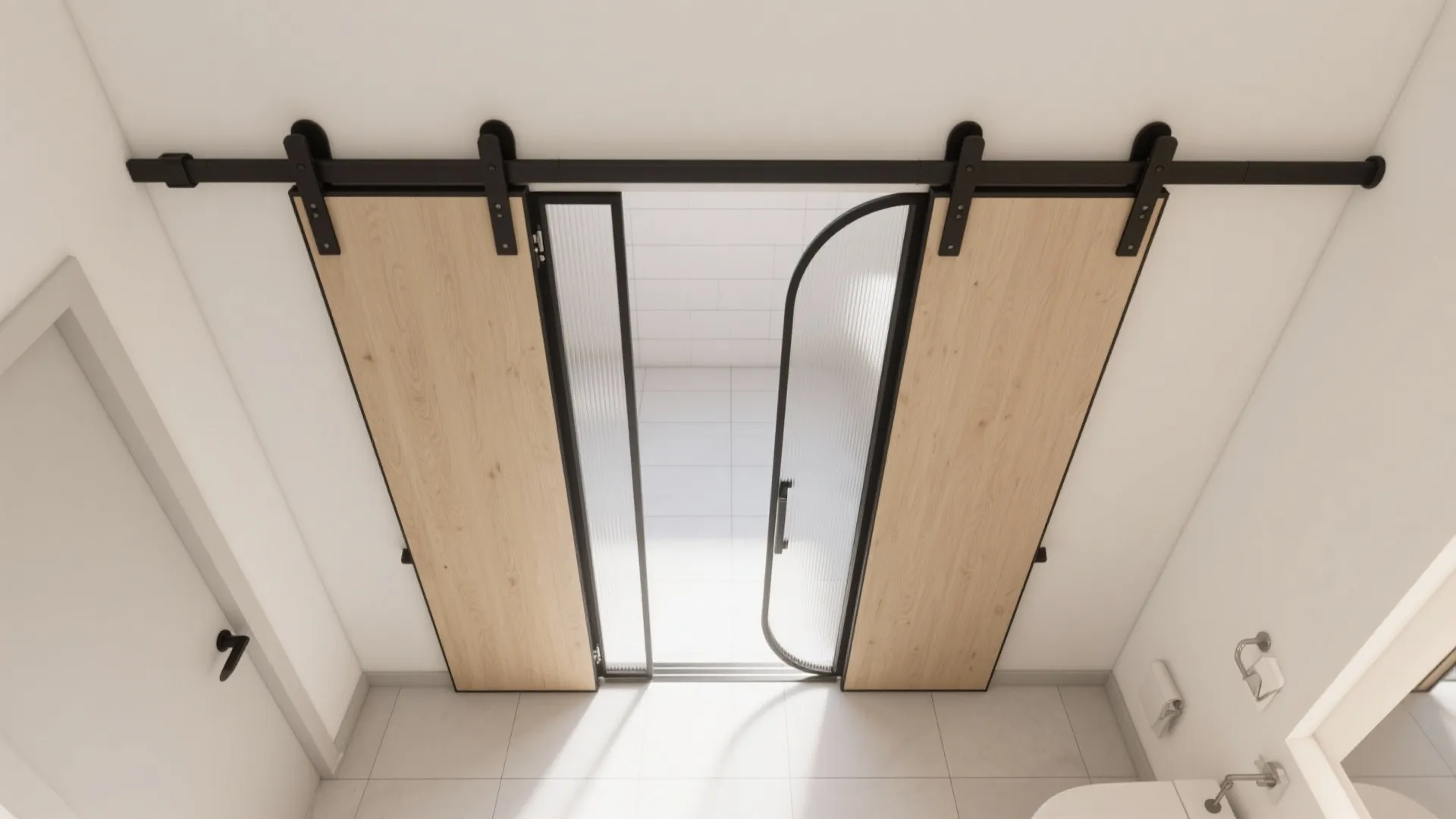 Tip 4: Bifold doors for micro-ensuites
