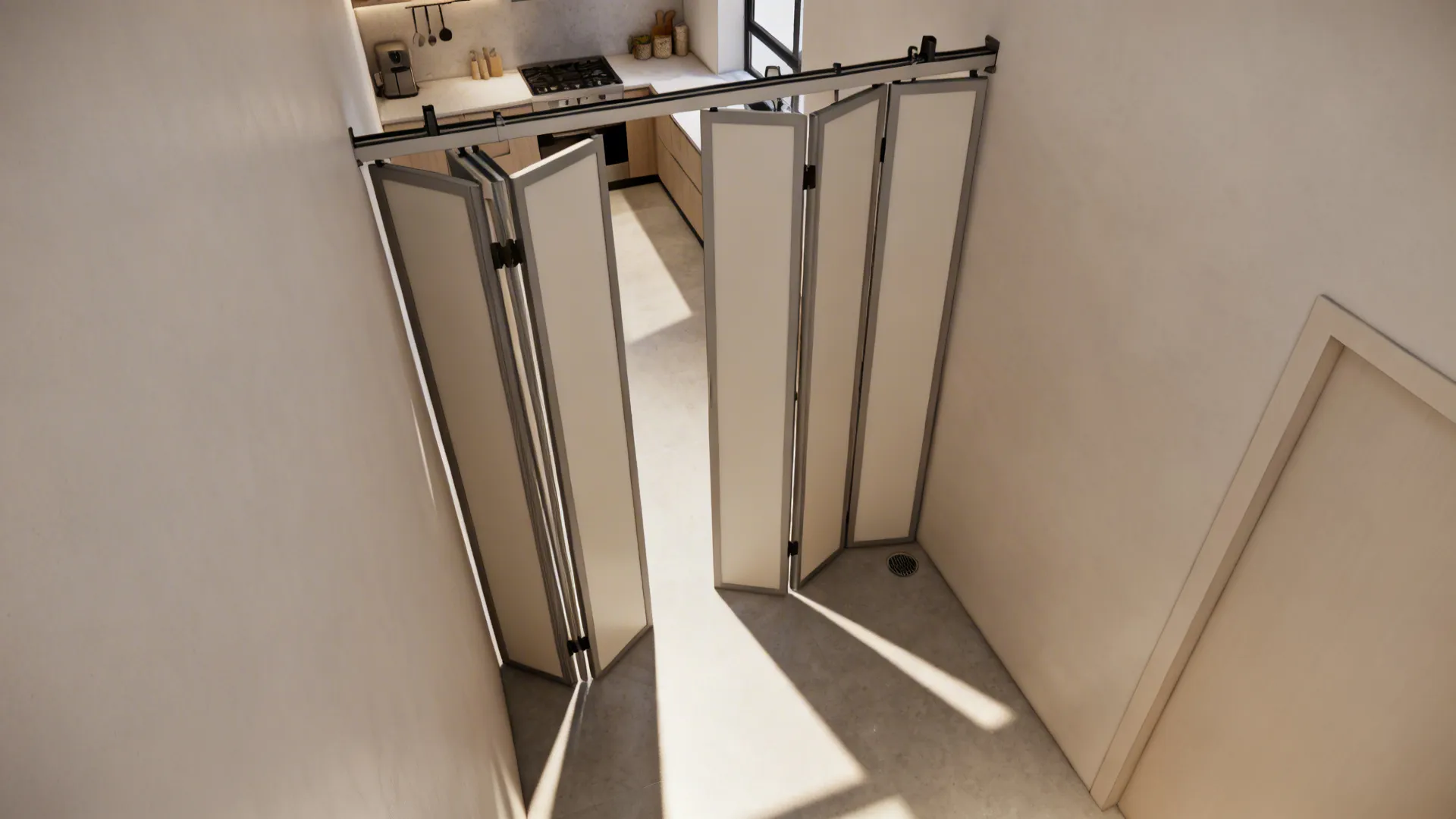 Bi-Fold Gate for Narrow Passages