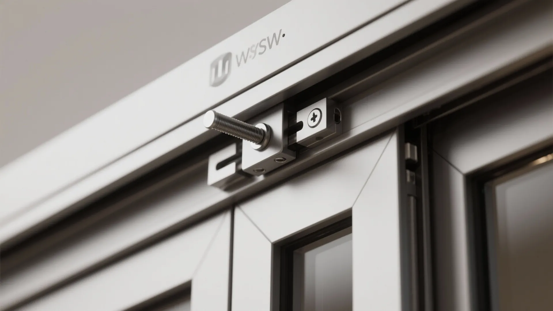 4) Space-saving bi-fold door with reinforced hinge track