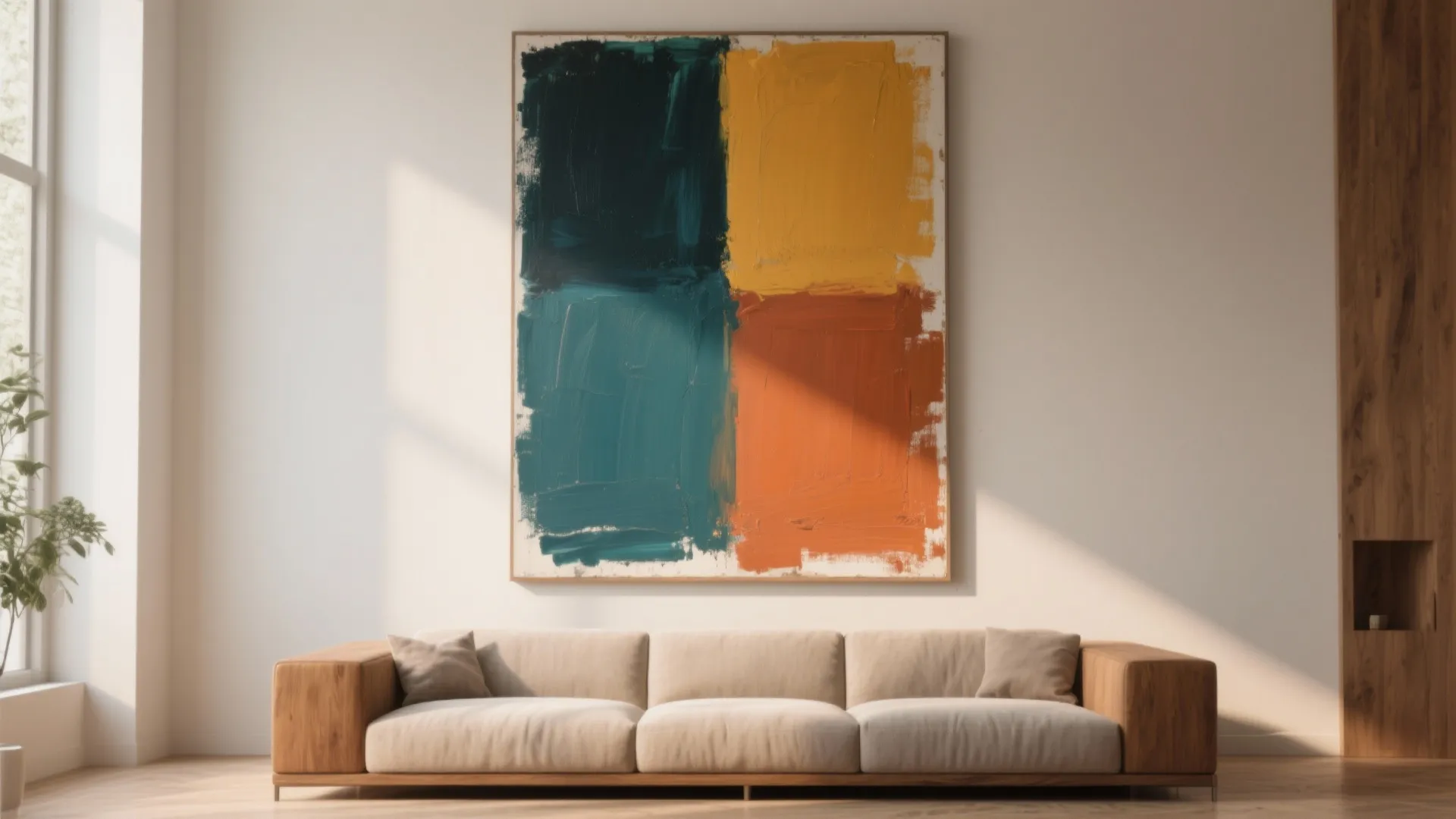 1. Big Color Block Canvas