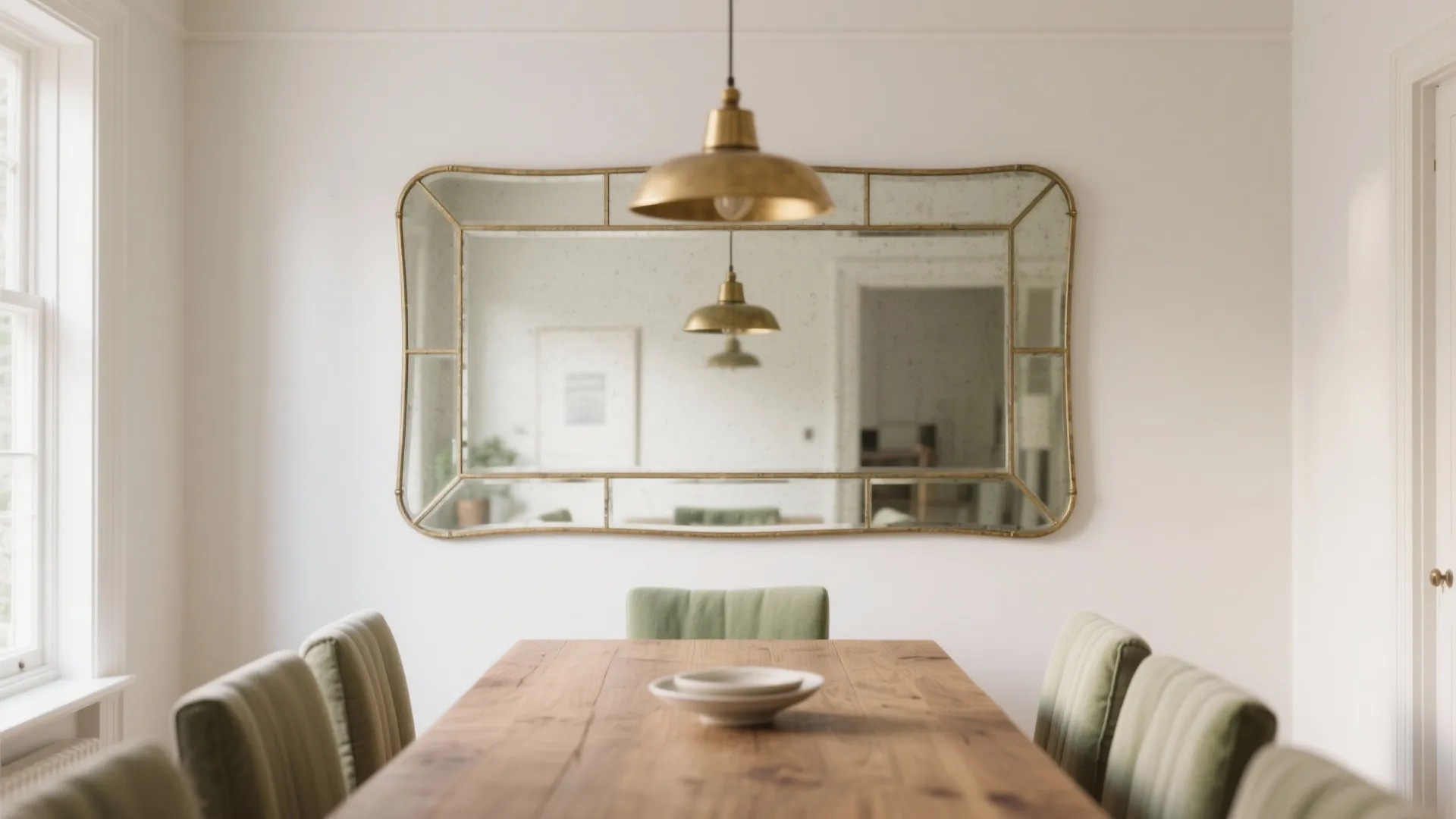 Go oversized with a statement mirror