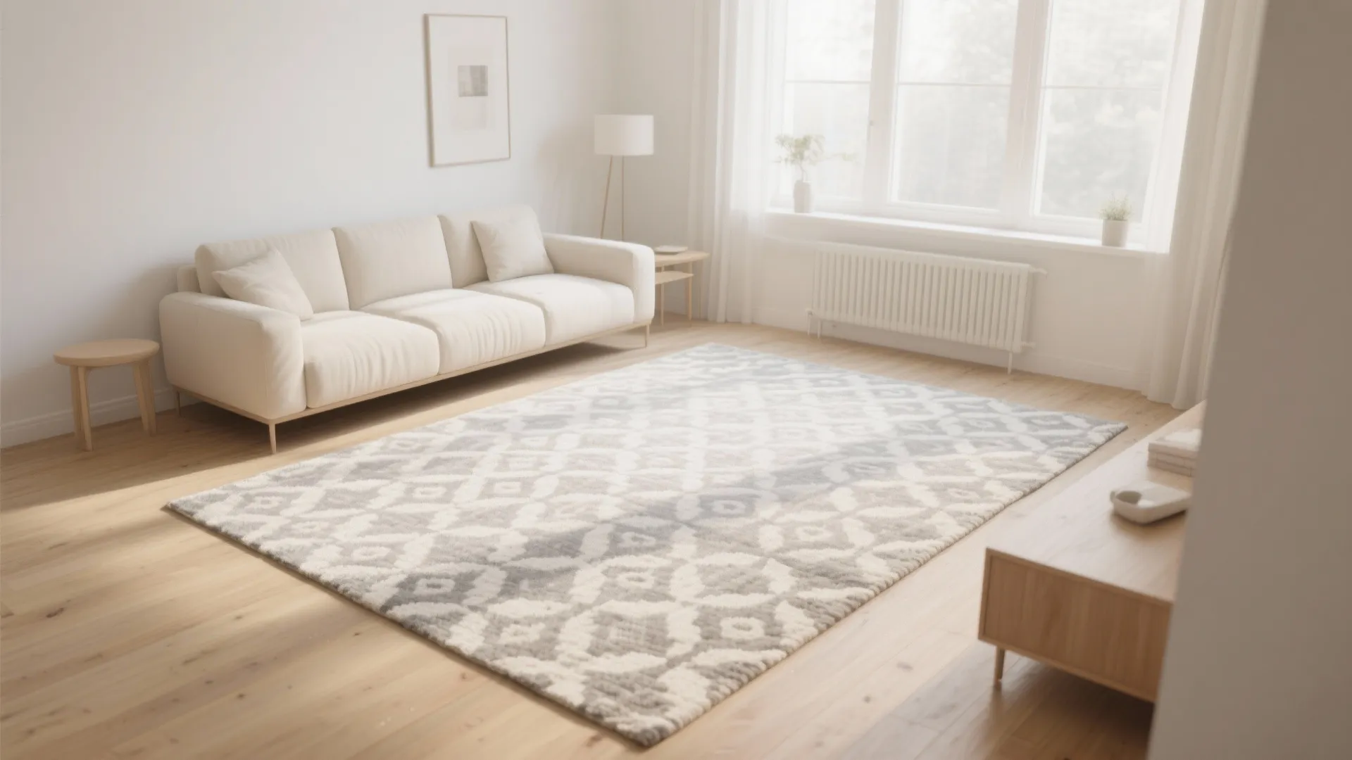 4. Go Big with a Subtle Pattern or Light Tone