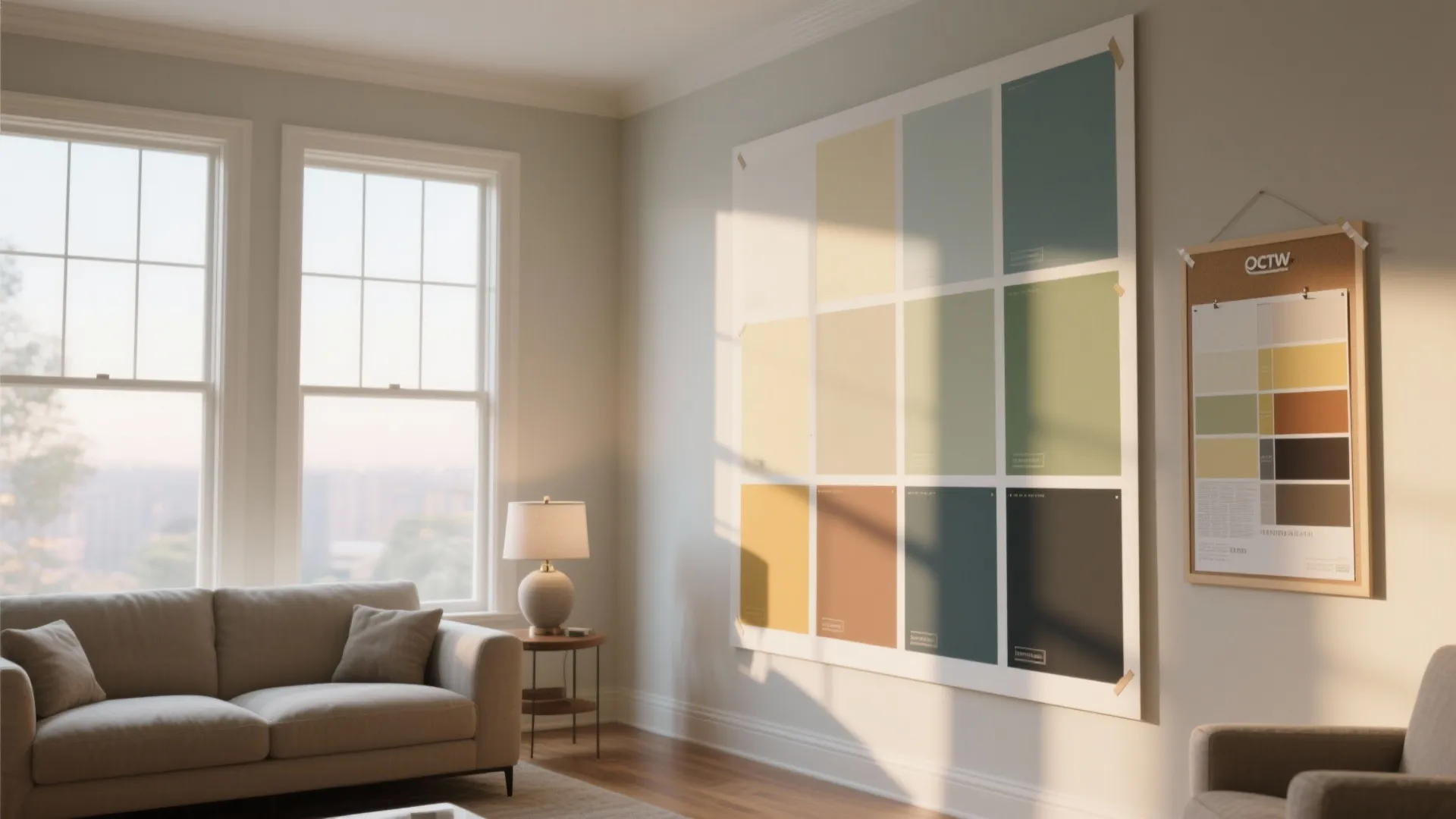 2. Test Big Swatches in Real Light