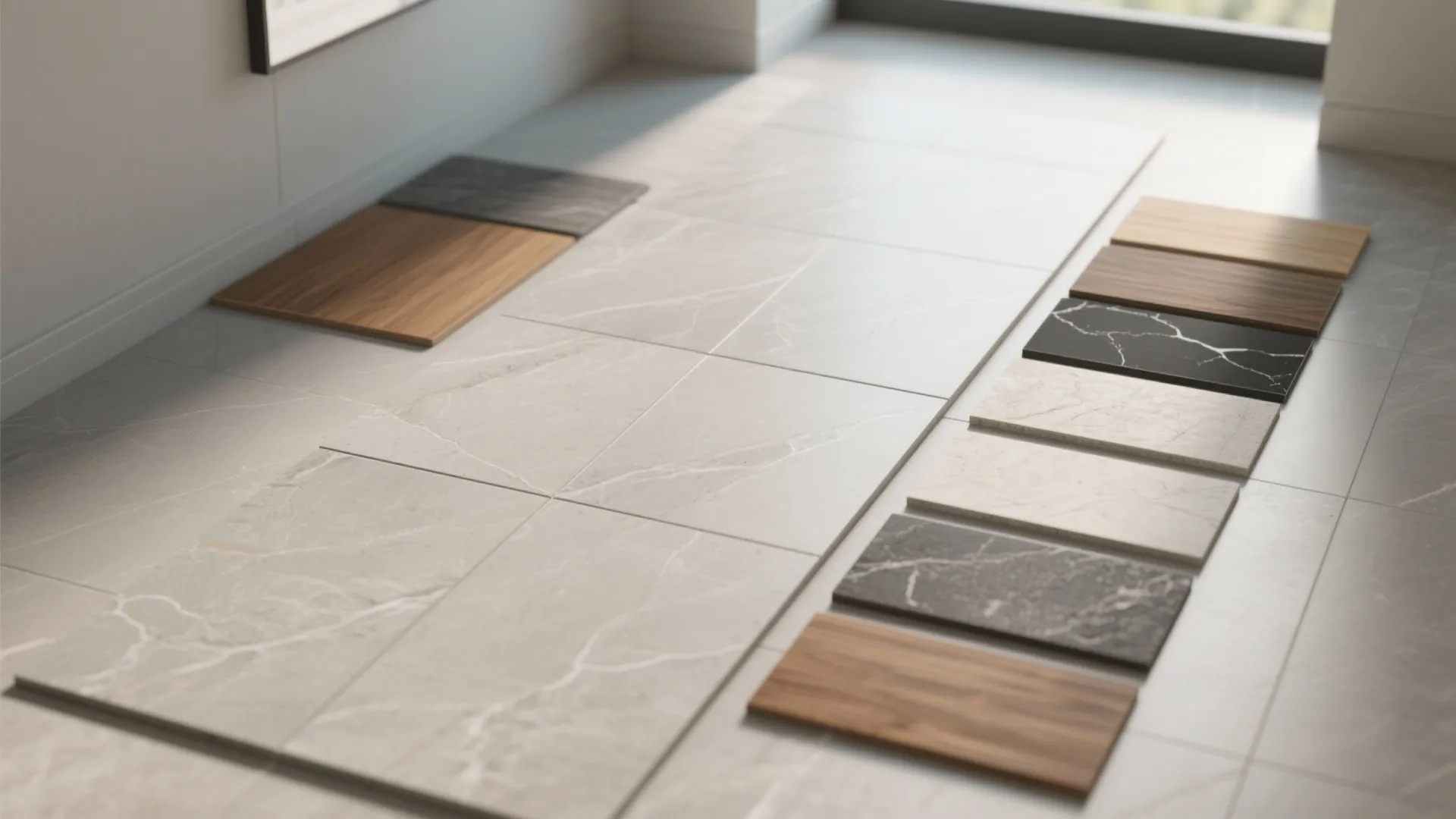 4. Big Tiles, Few Grout Lines