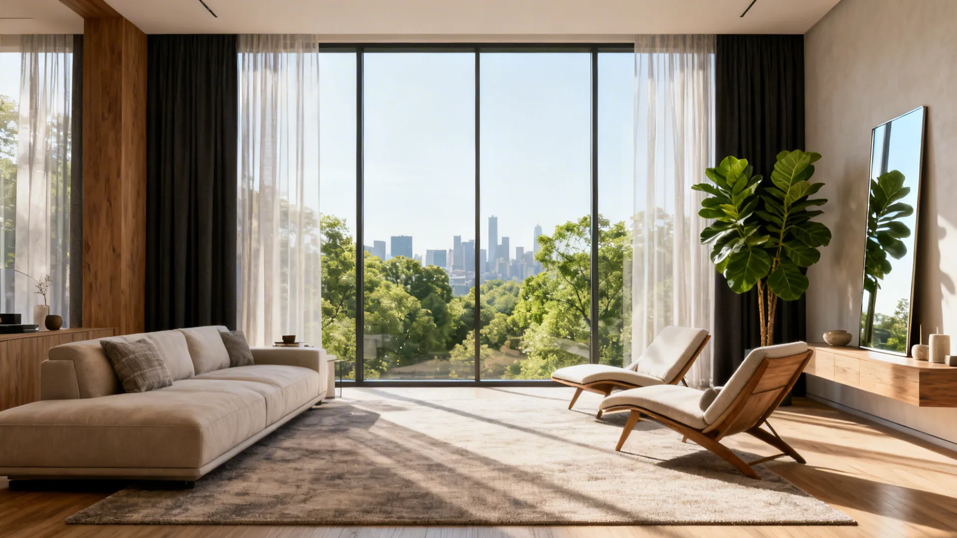 Bright Living Room Ideas with Big Windows