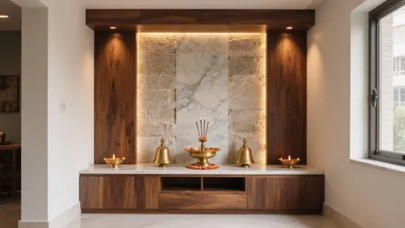 5 Big Wooden Pooja Mandir Designs for Home