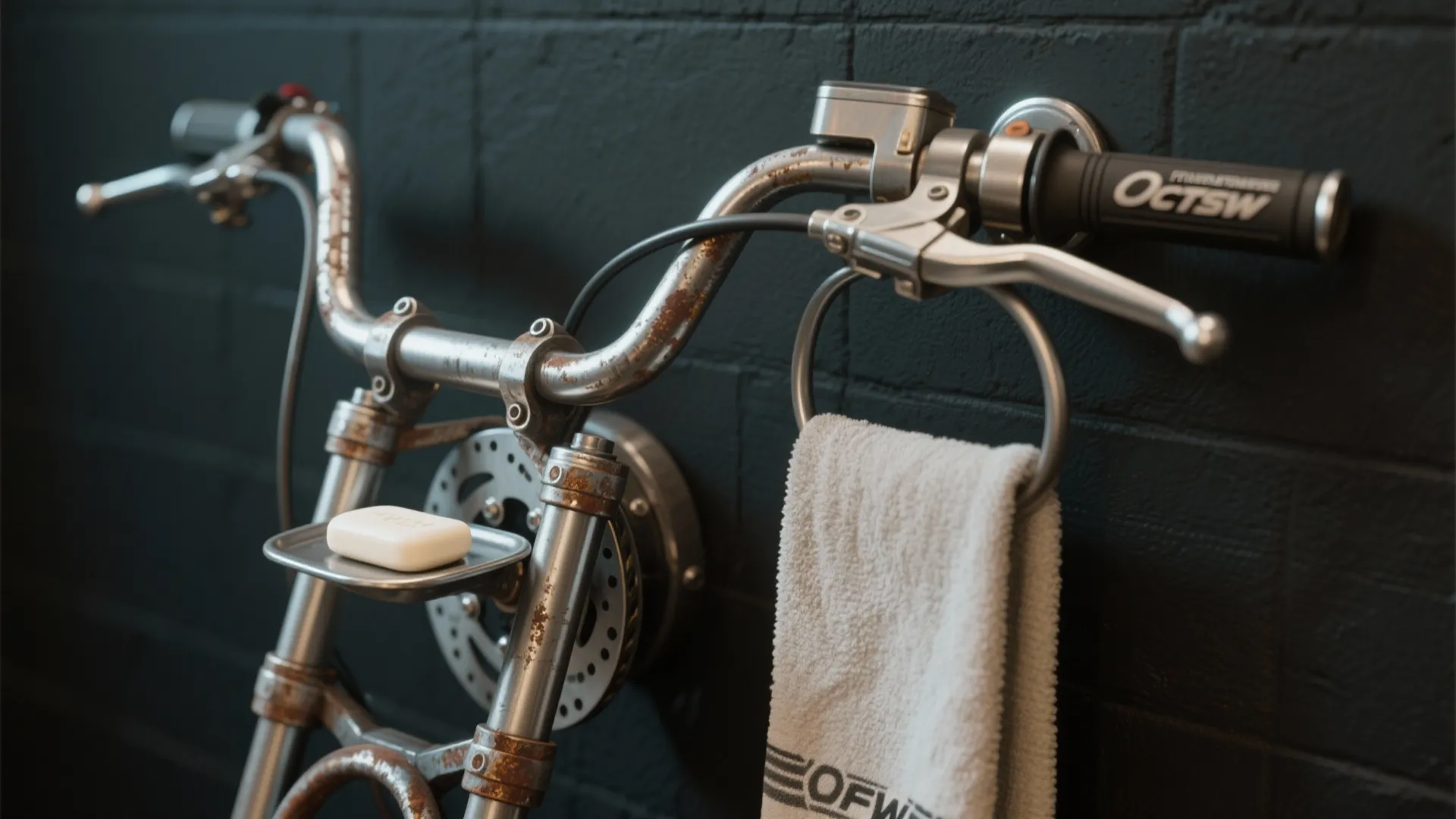 4. Repurposed Bike Parts as Decor
