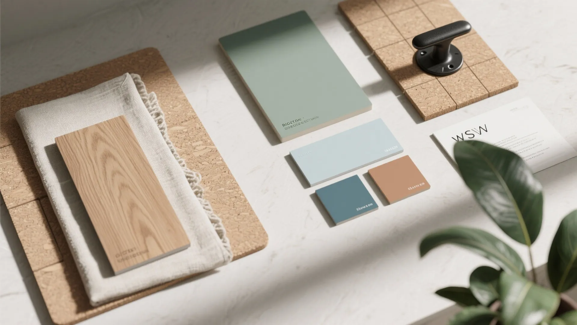 Warm wood tones and biophilic focus cues