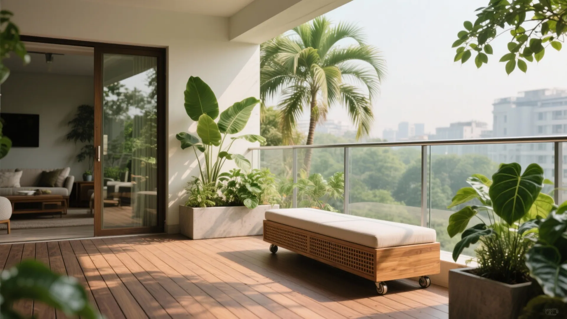 Biophilic terraces and pocket courtyards