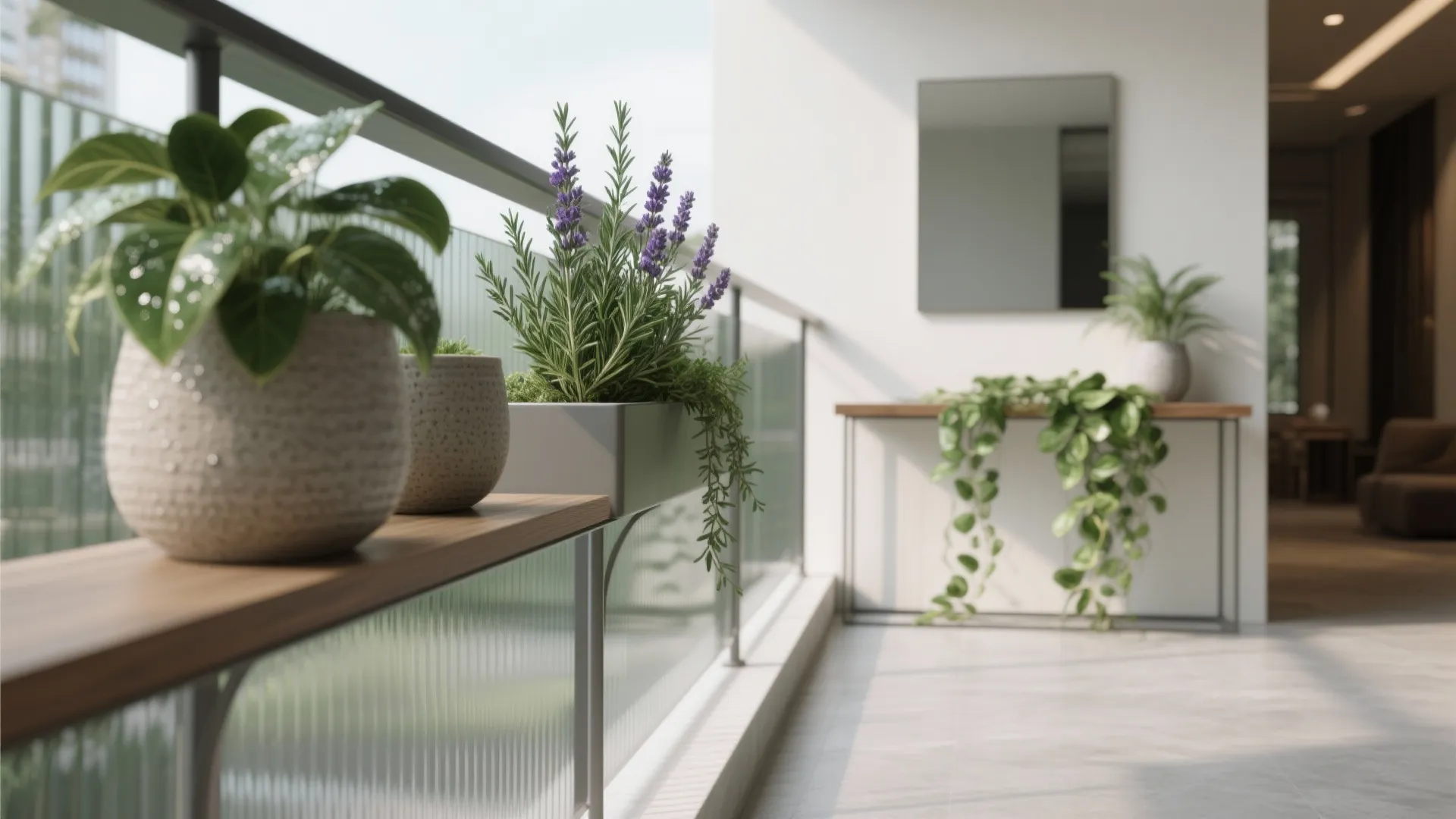 Biophilic Balcony Planting That Calms the Entry