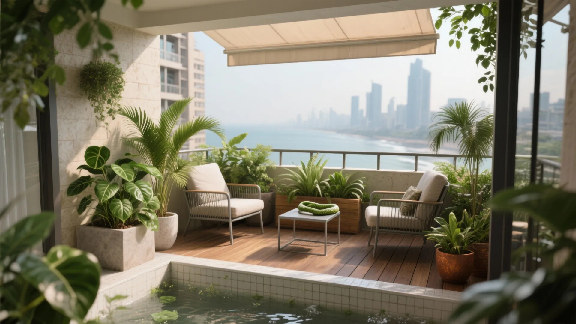 Balcony and Light Court: Biophilic Refuge in a Vertical City