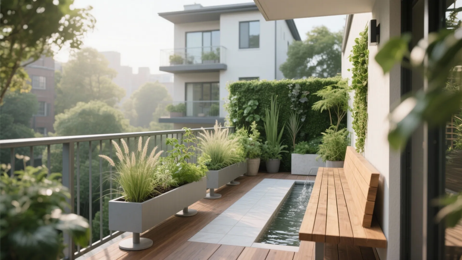 Biophilic balcony living