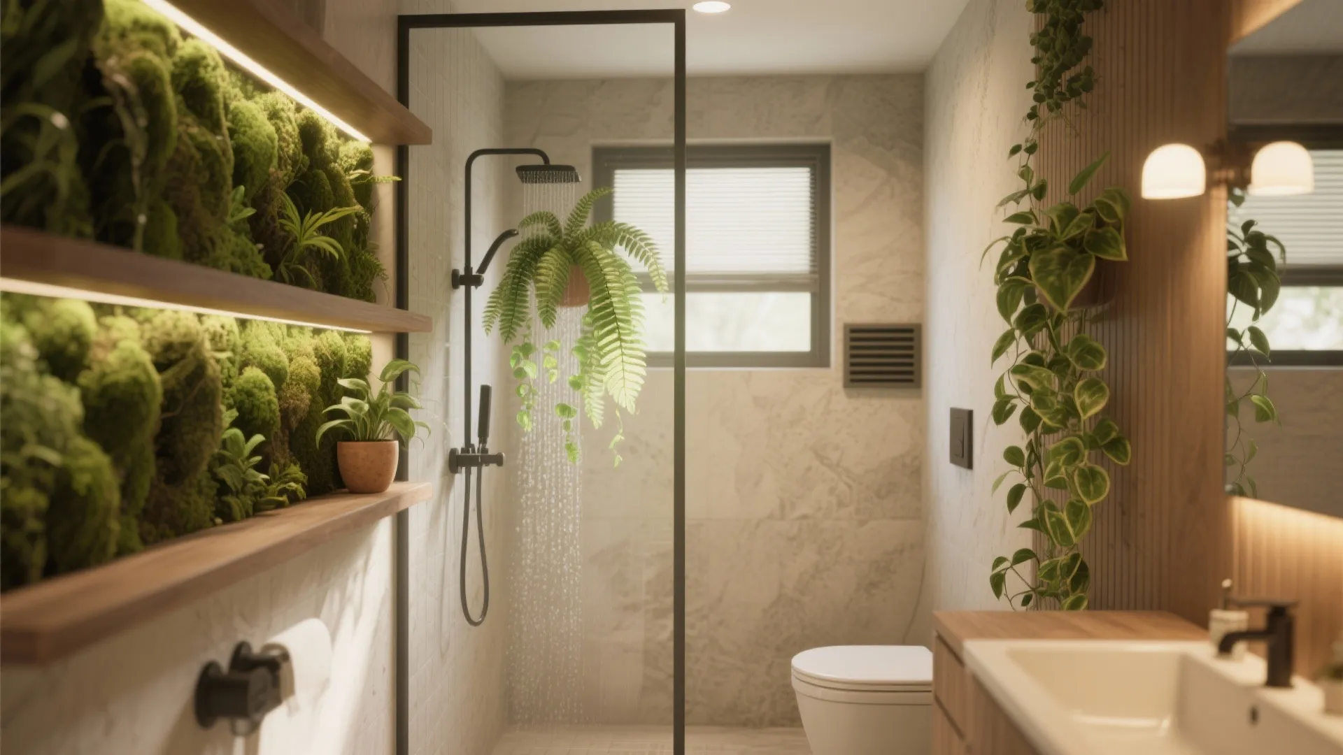 5. Biophilic Touches and Low-Maintenance Greenery