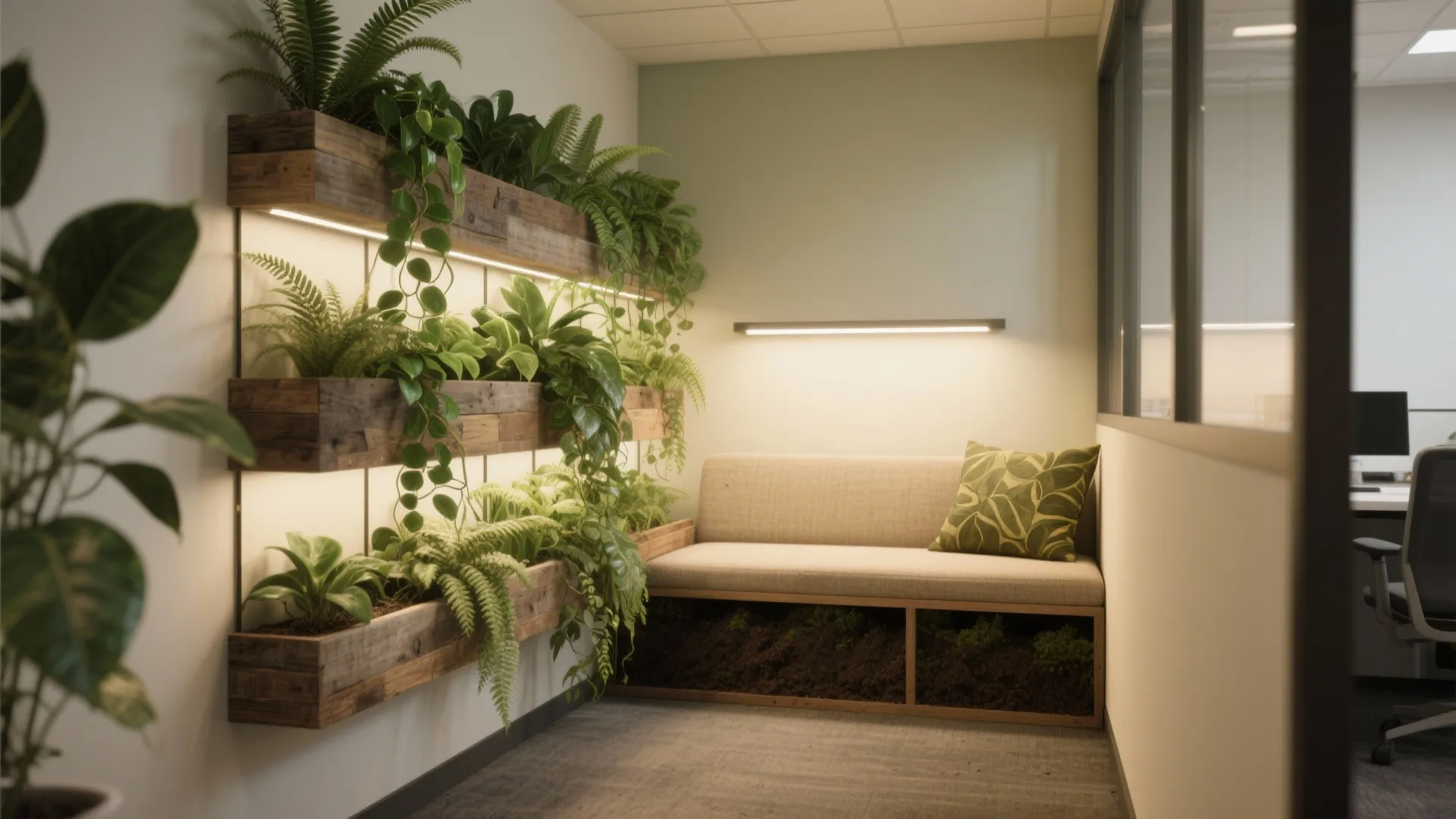 2. Biophilic corners for calm