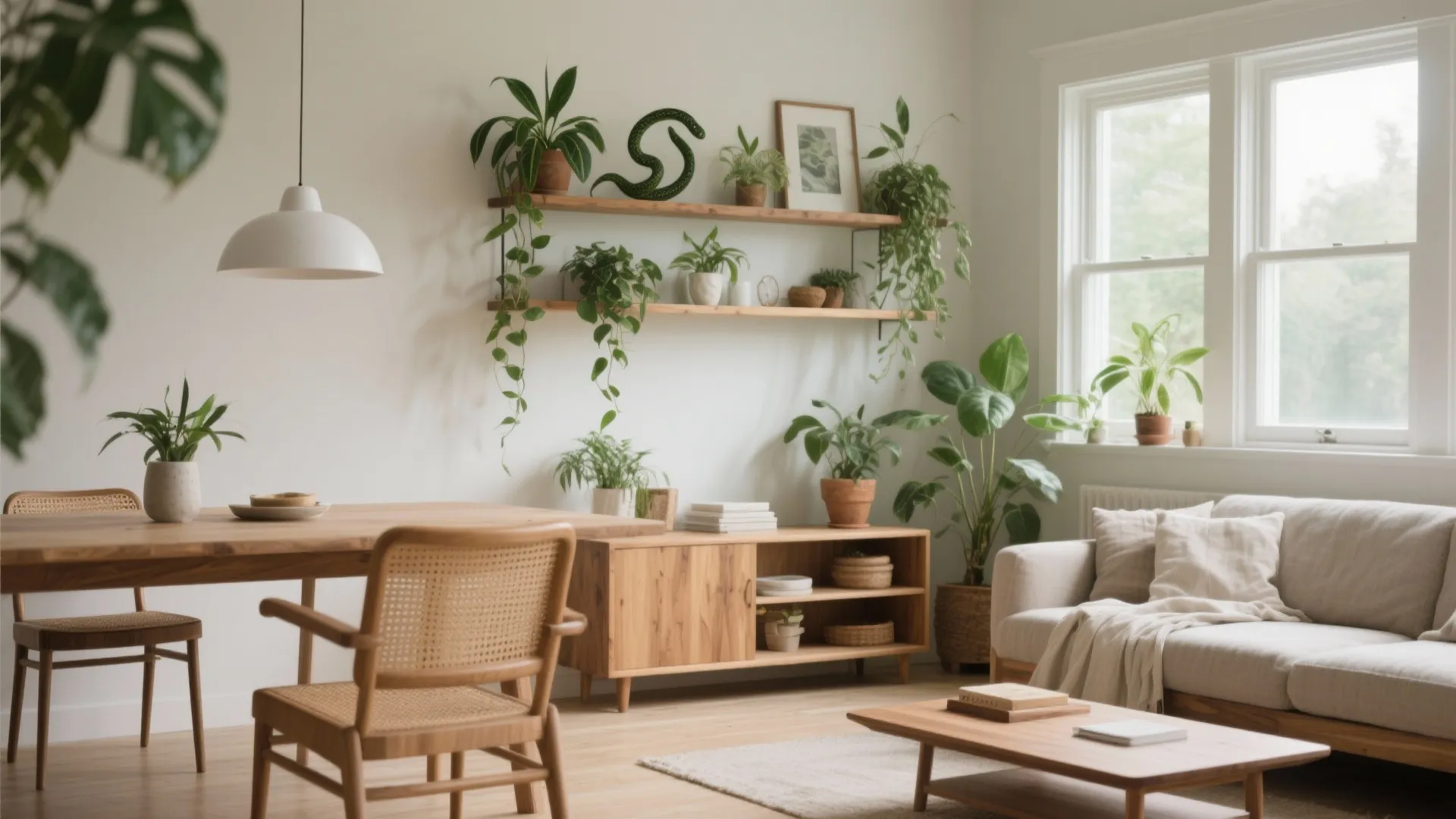 Biophilic Elements: Indoor Greens, Light, and Natural Finishes