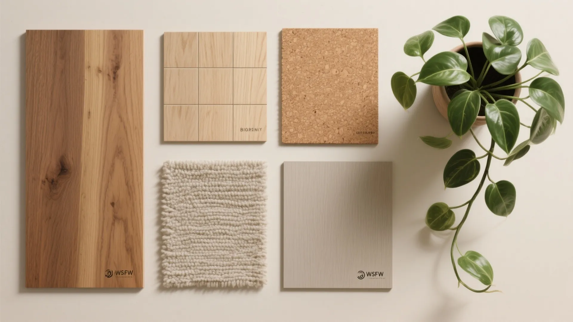 Biophilic materials and textures to lower stress