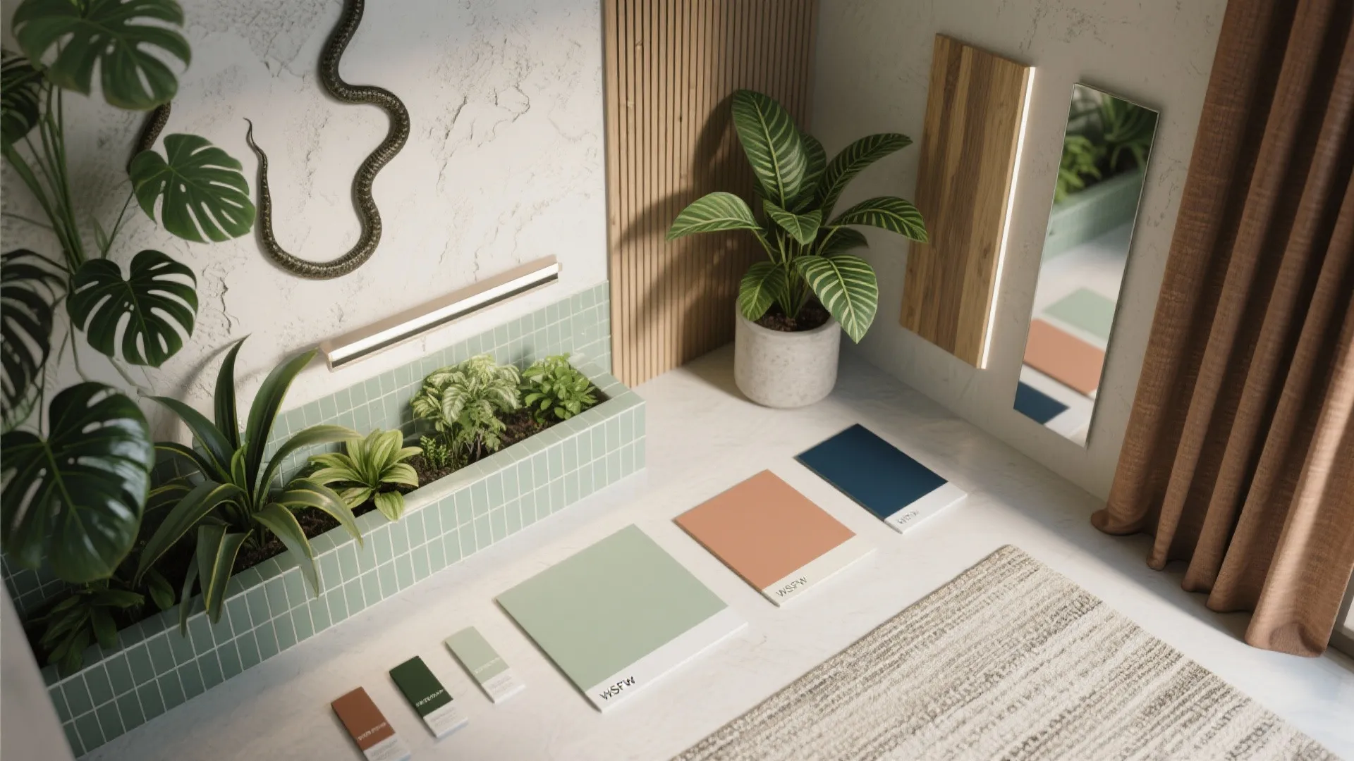 Idea 5: Biophilic Touches and Optical Tricks