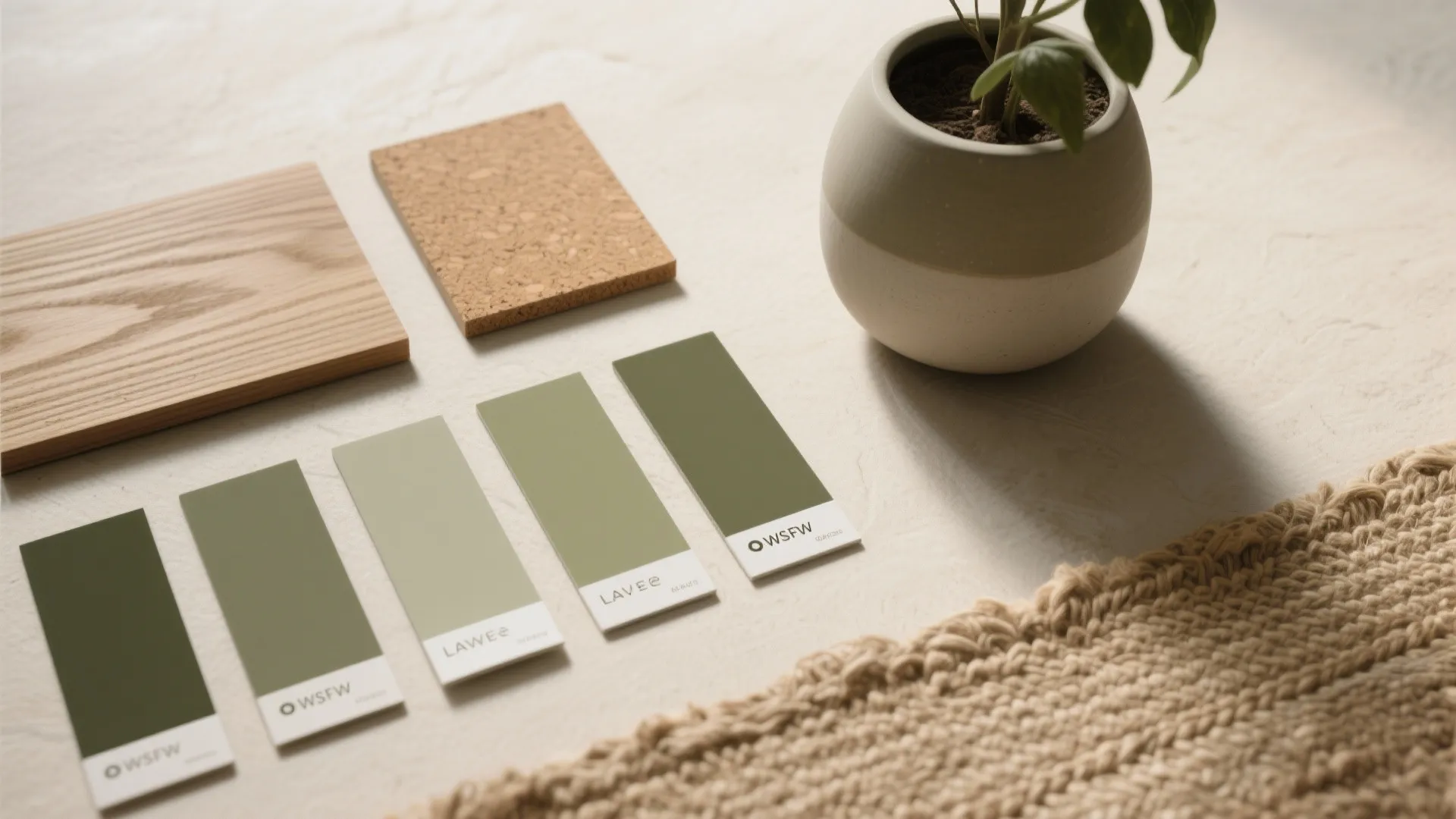 4) Biophilic palettes with honest materials