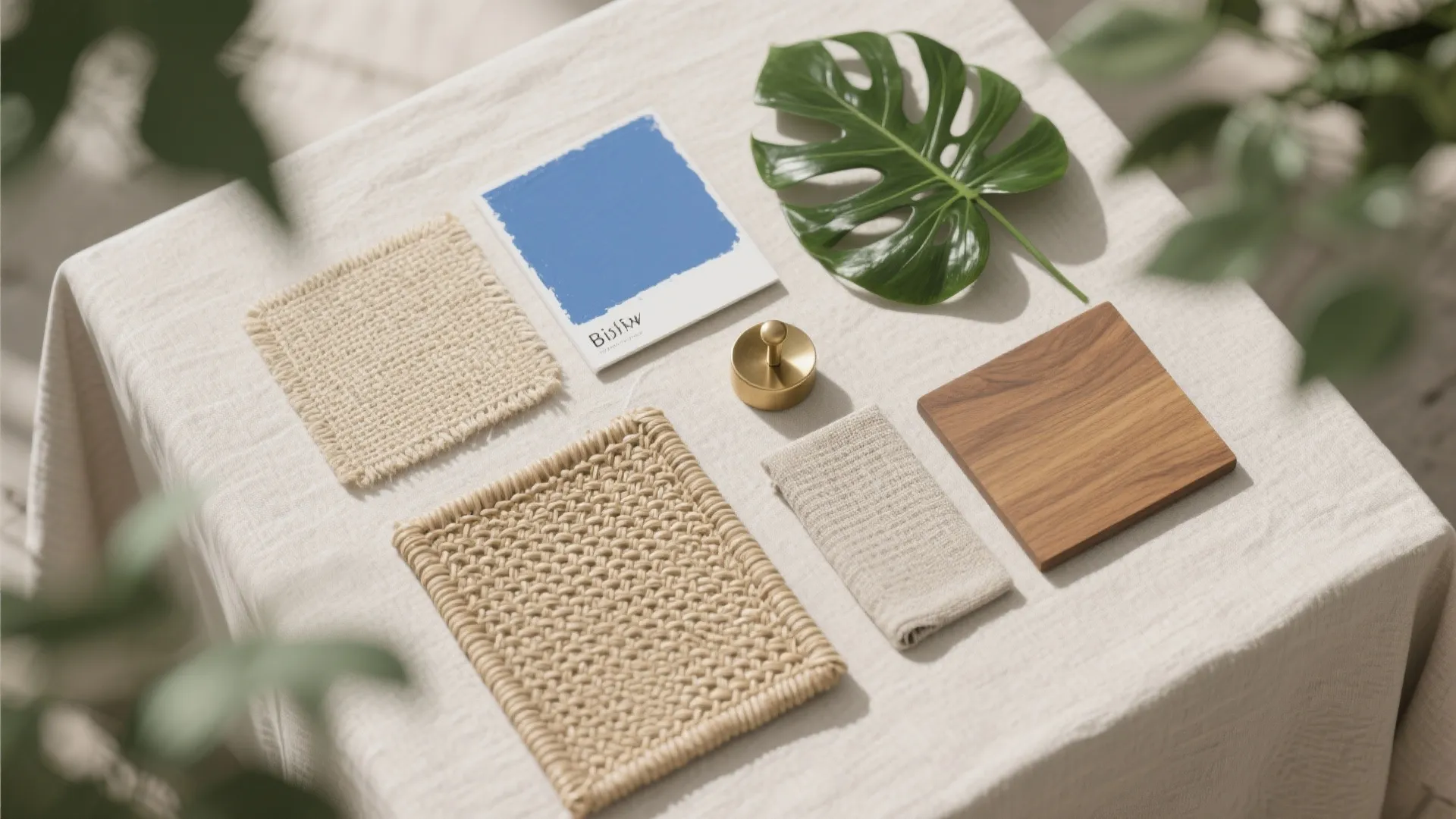 Biophilic Calm: Sky Blue + Natural Fibers + Balanced Light