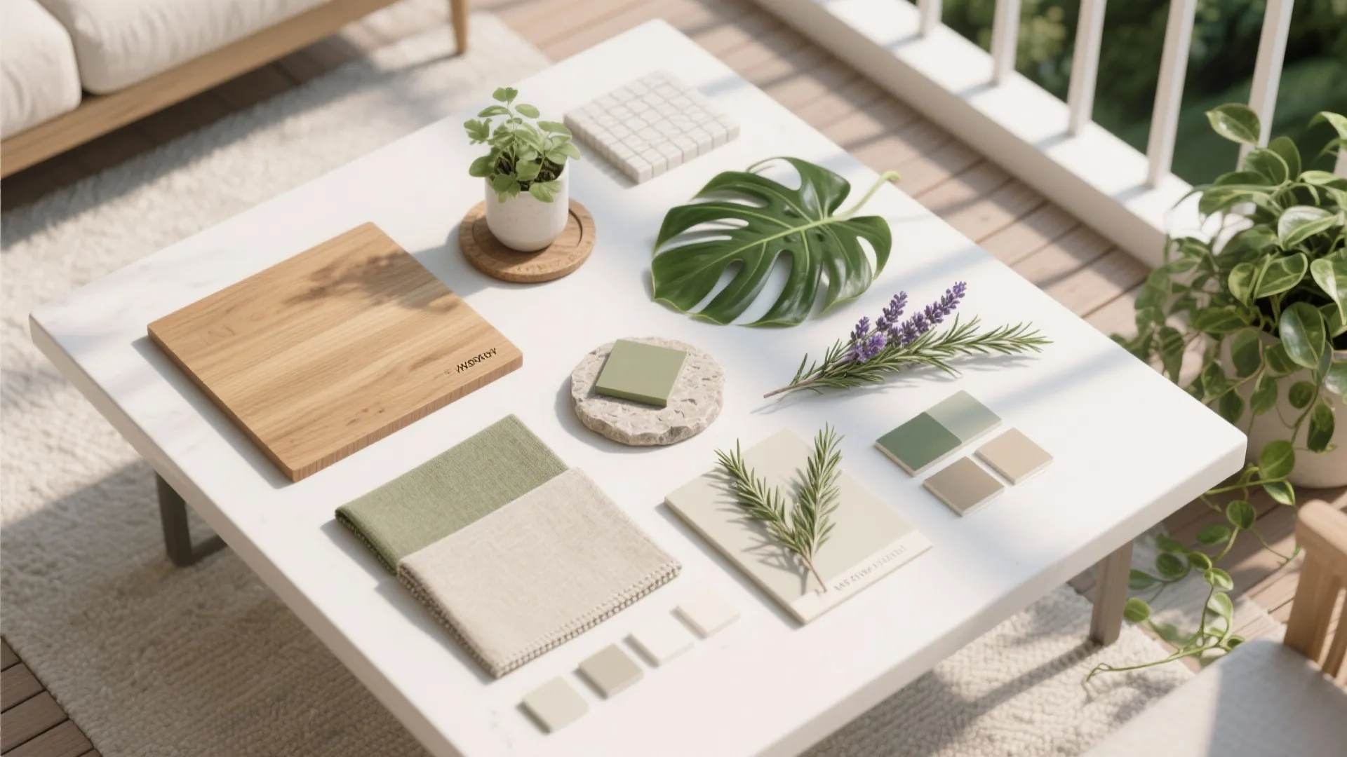 Greenery and Materials for Biophilic Calm