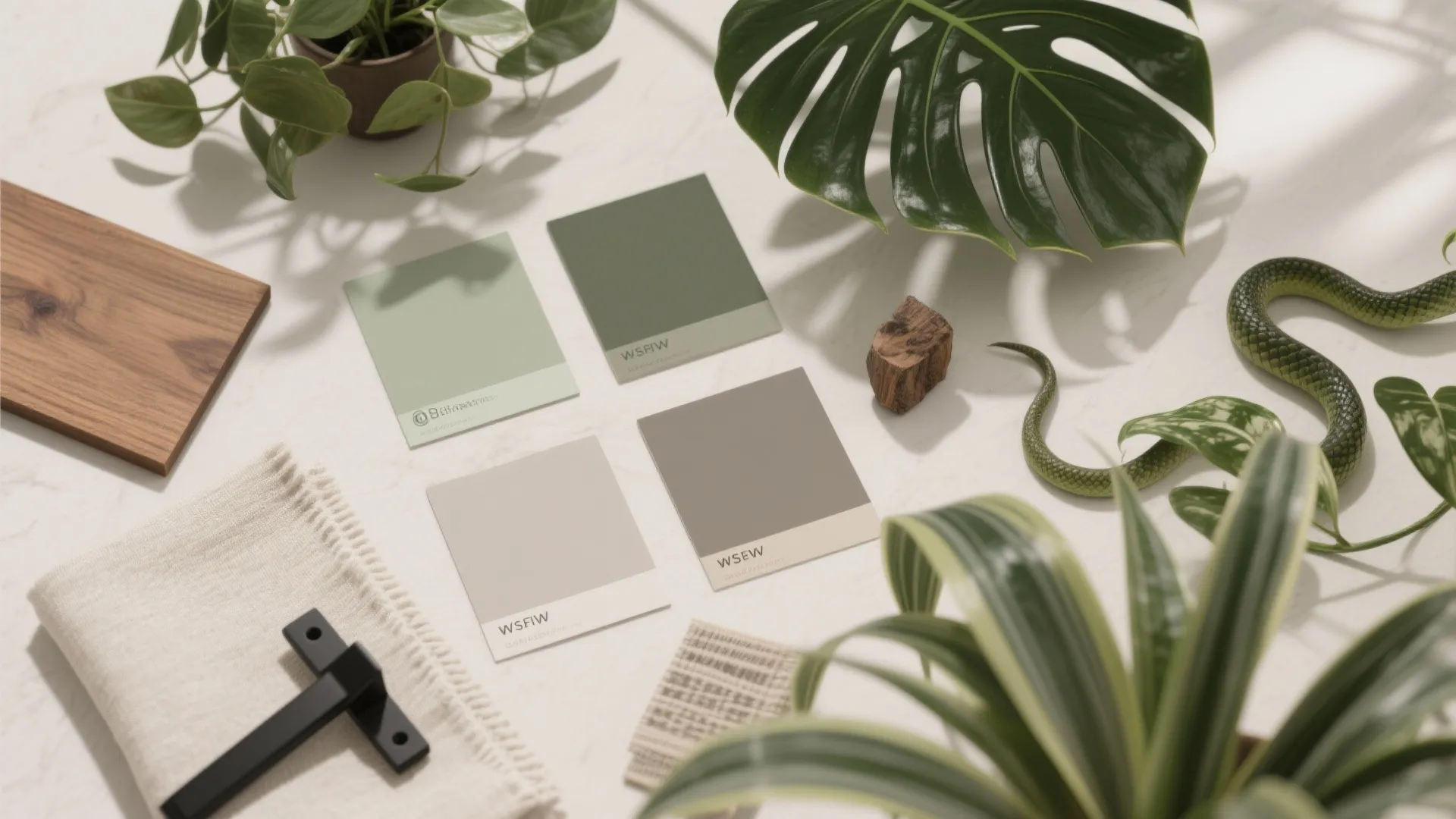 Idea 4: Biophilic Layers—Small Plants, Warm Wood, and Calming Color