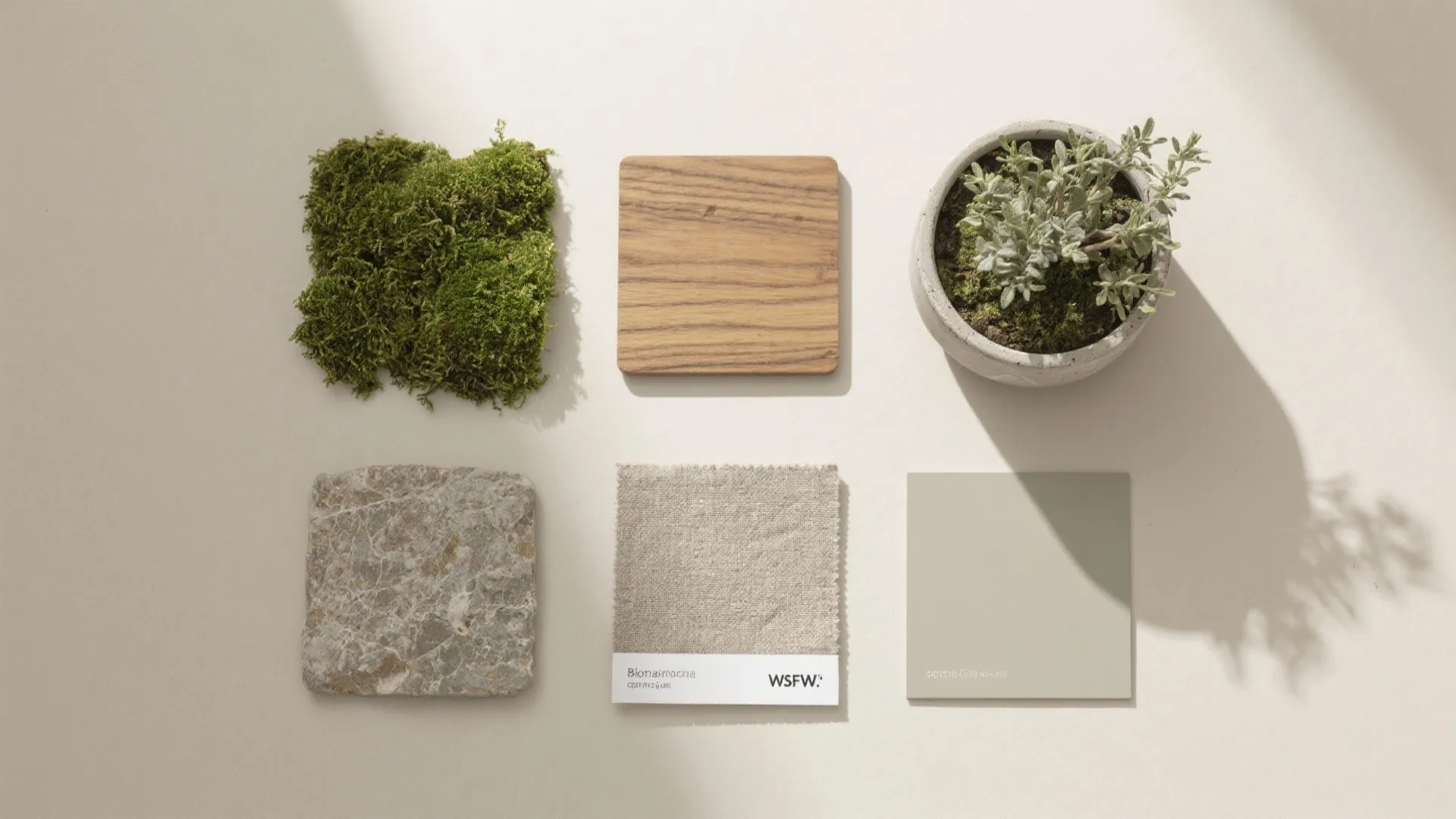Biophilic accents for focus