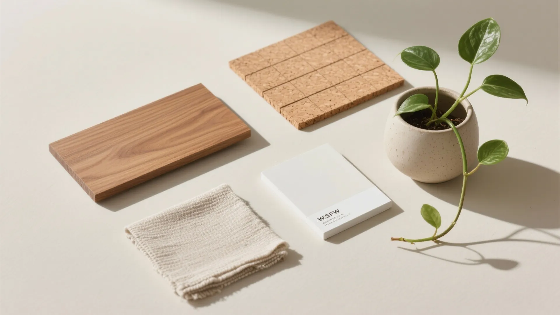 Biophilic touches for calm focus