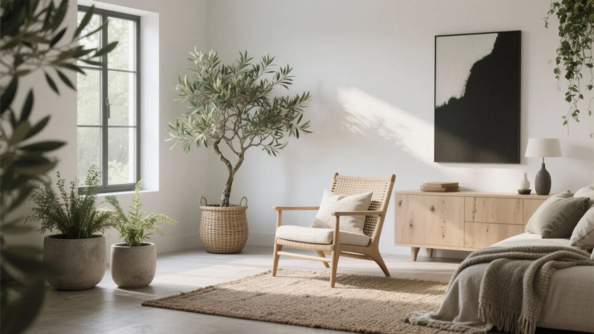 Biophilic Accents and Natural Materials