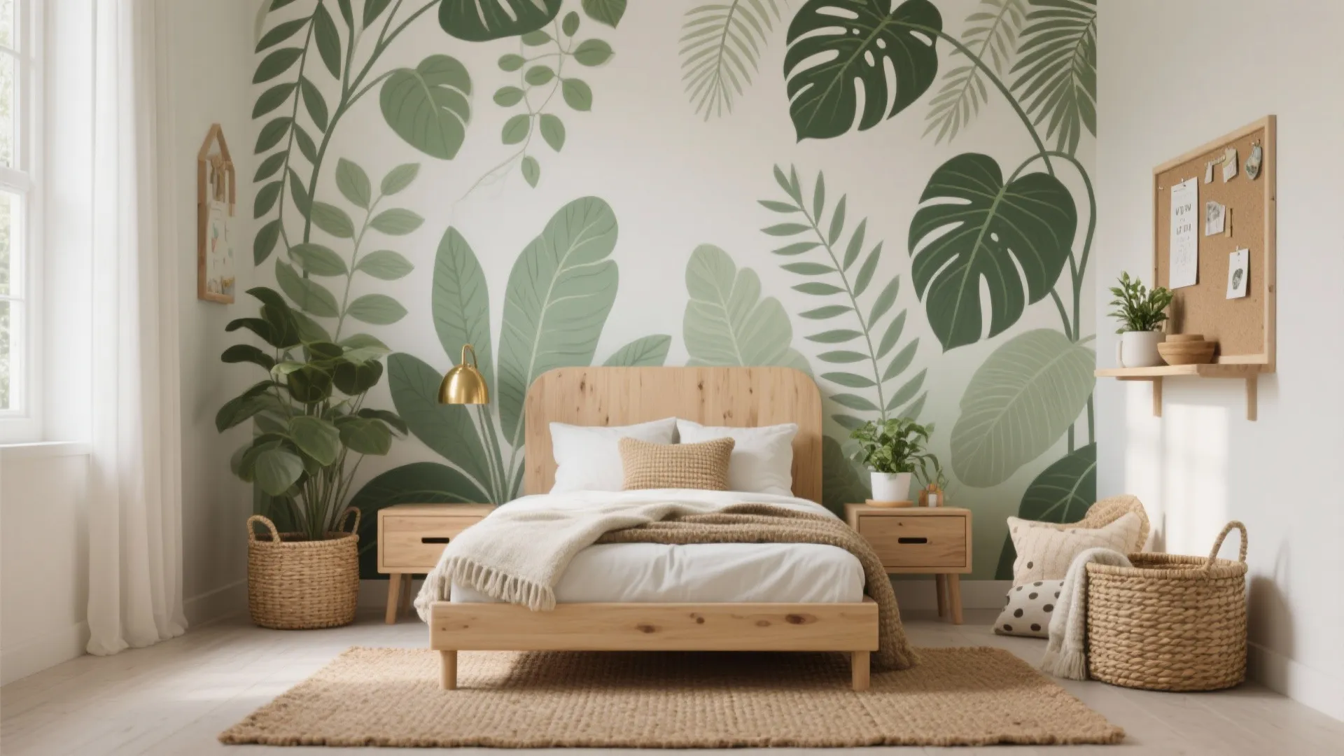 Nature-Forward Biophilic Kids Room