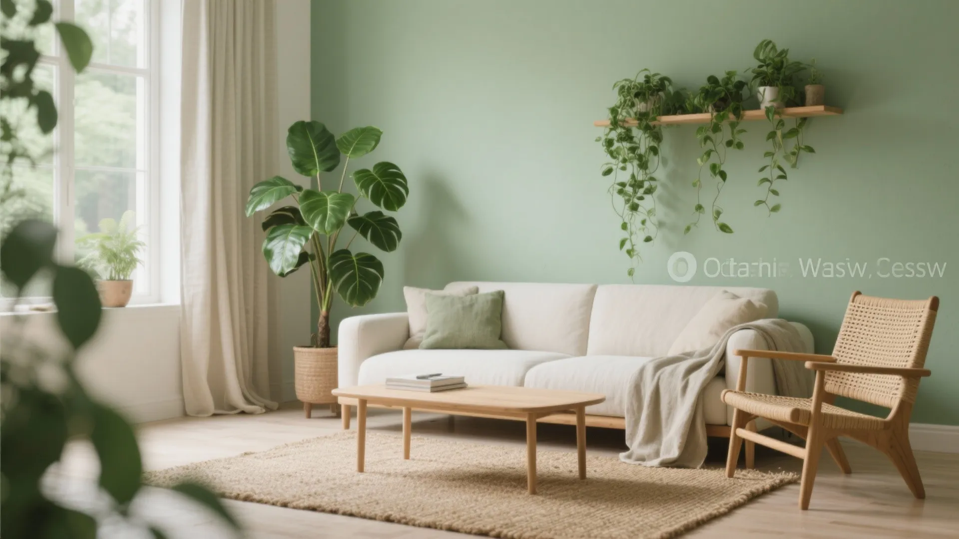 Biophilic Layering: Paint, Plants, and Natural Fibers