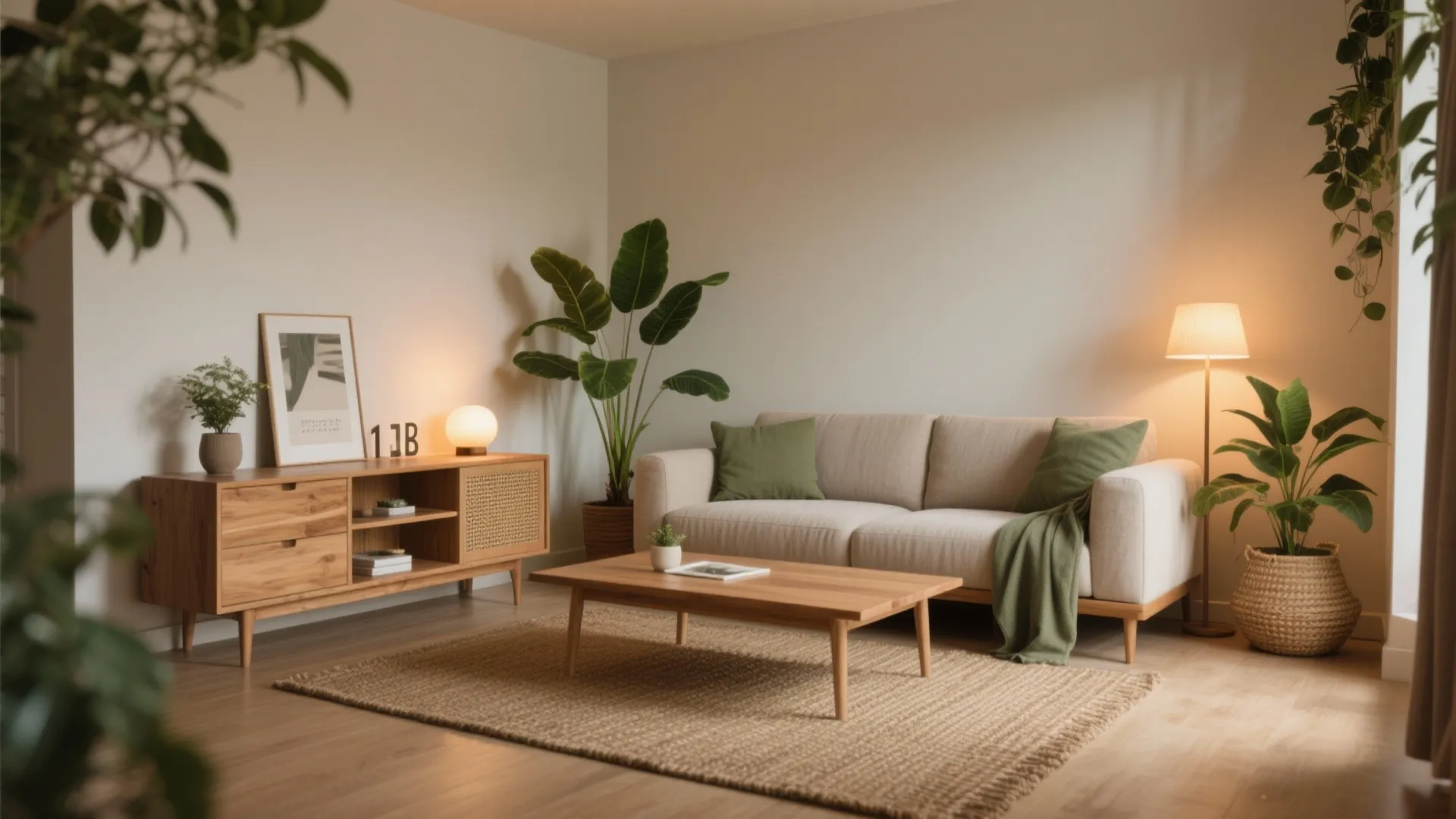 Biophilic Warmth: Wood Tones, Plants, and Cozy LEDs