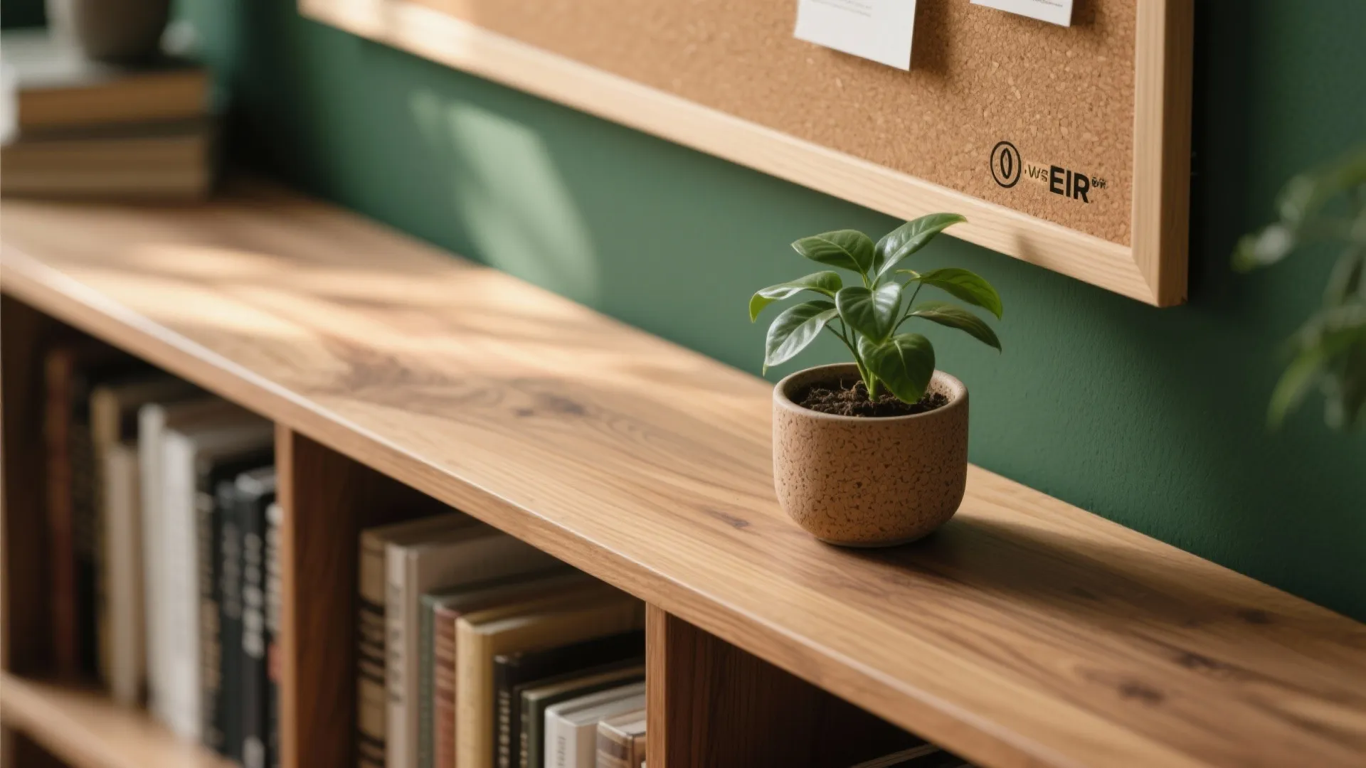 Warm wood and biophilic touches