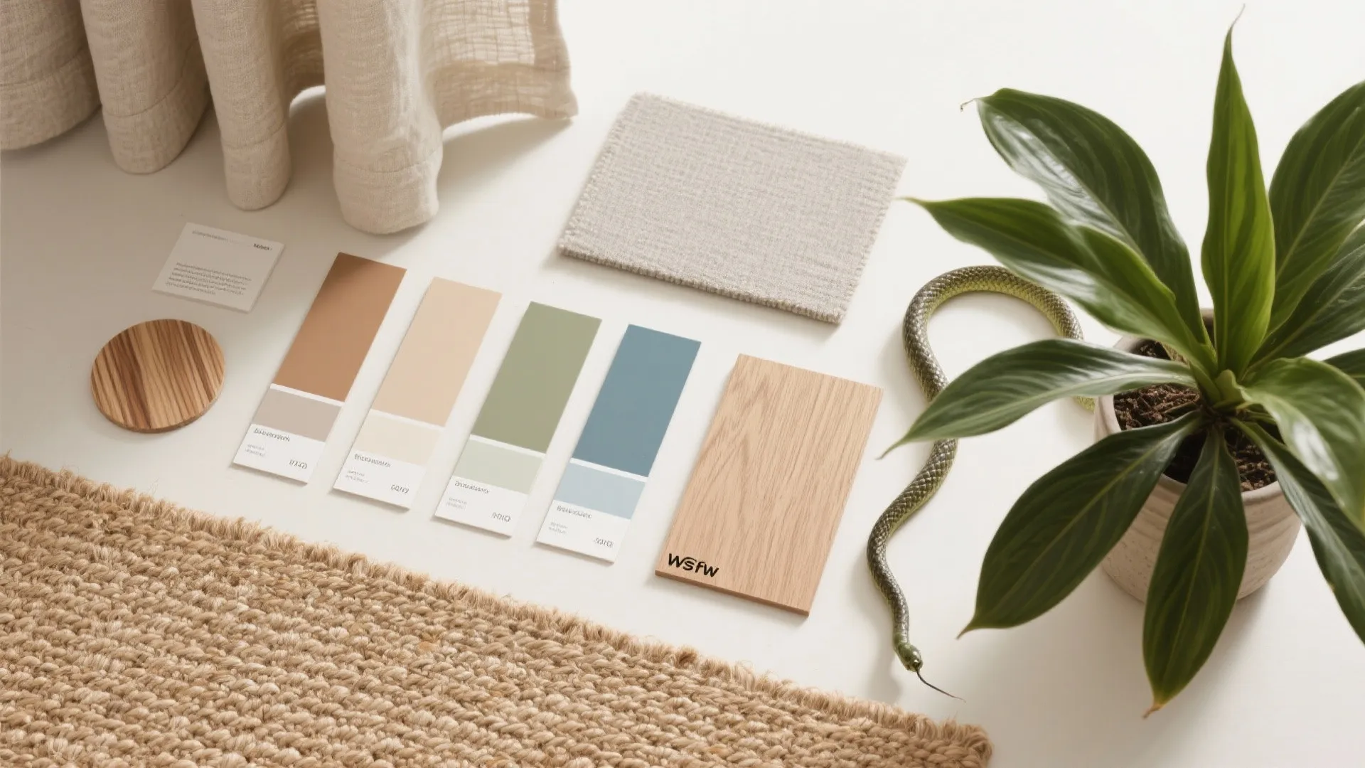 Nature-Infused Palette and Materials (Biophilic Touches)