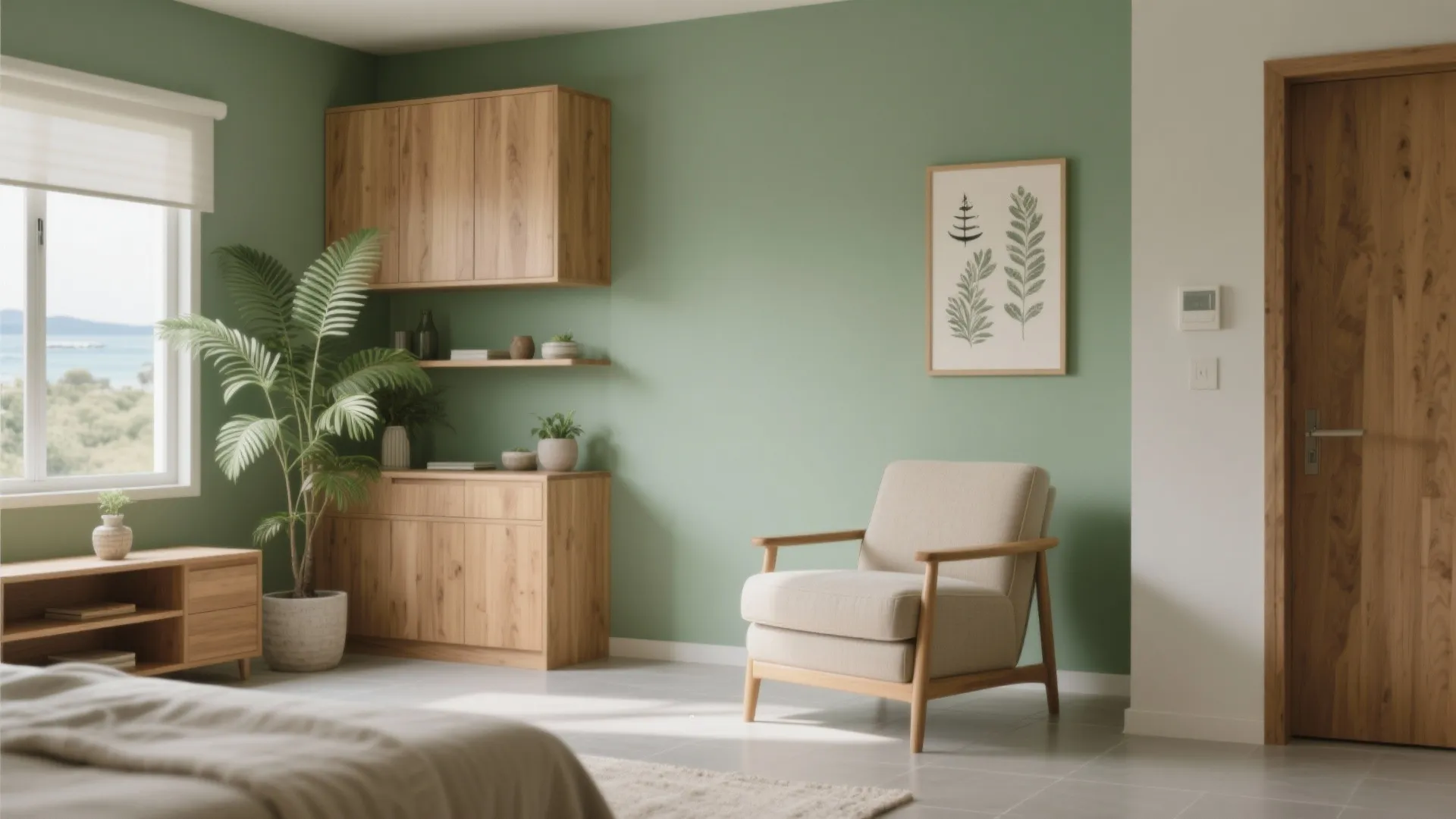 Soft Biophilic Minimalism for Calm