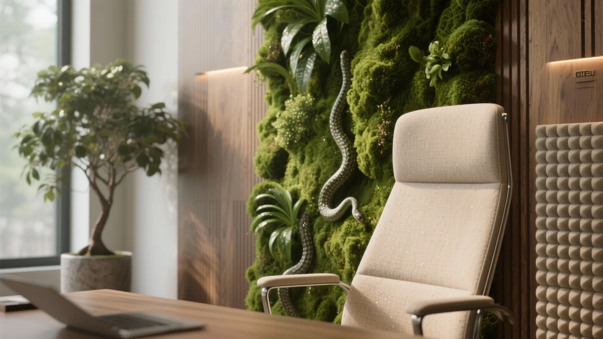 2. Biophilic Touches and Acoustic Balance