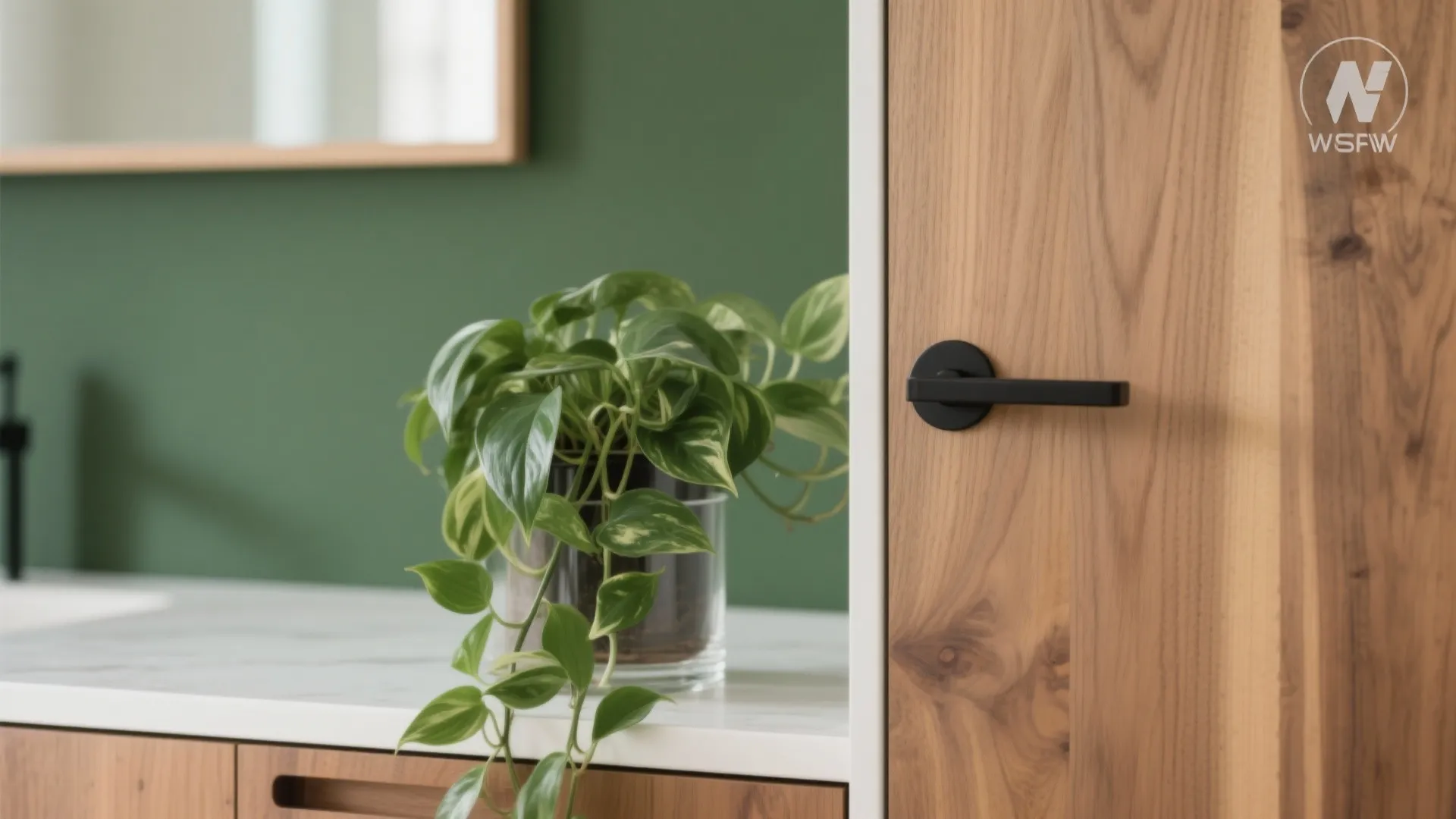 Biophilic touches: wood warmth, plants, and a calmer palette