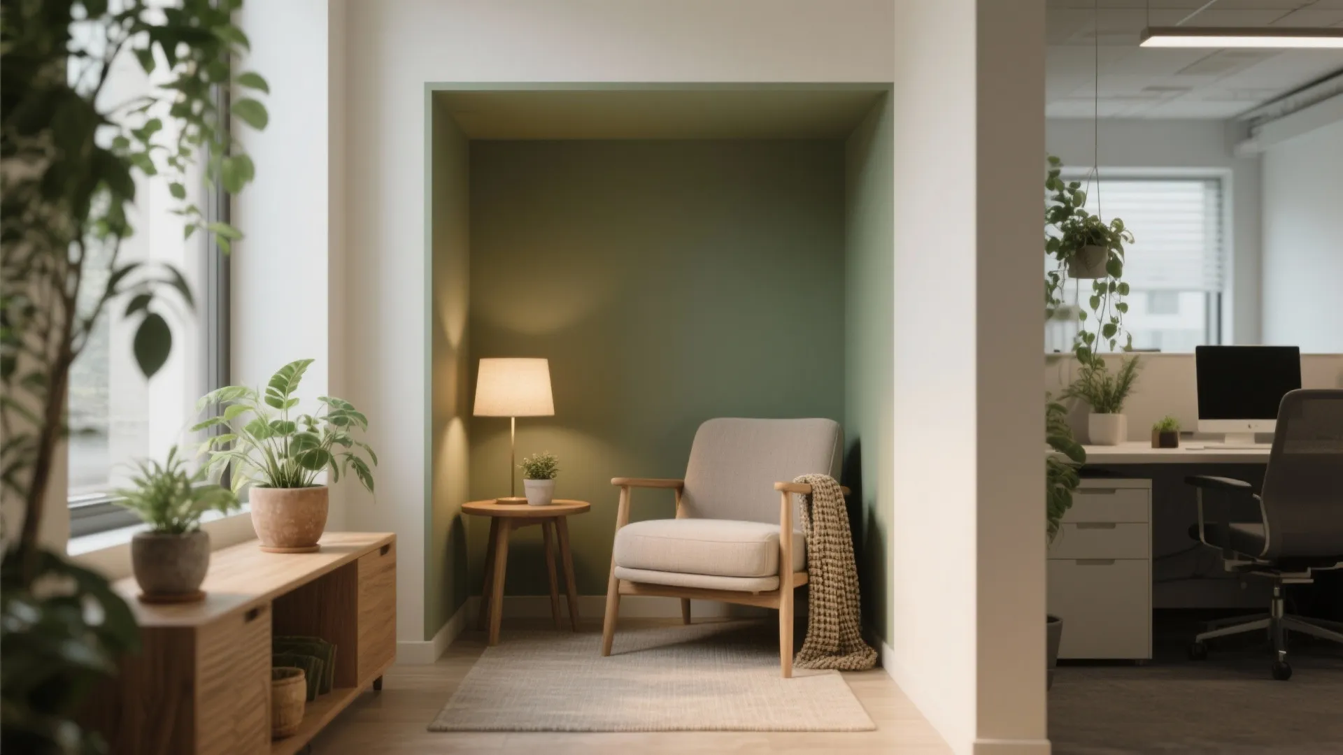 5. Biophilic Touches and Quiet Nooks