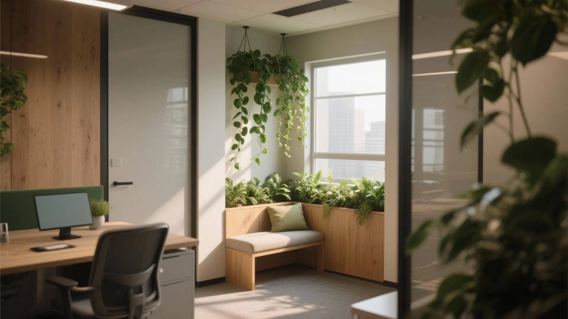 5. Biophilic Pocket + Quiet Nook