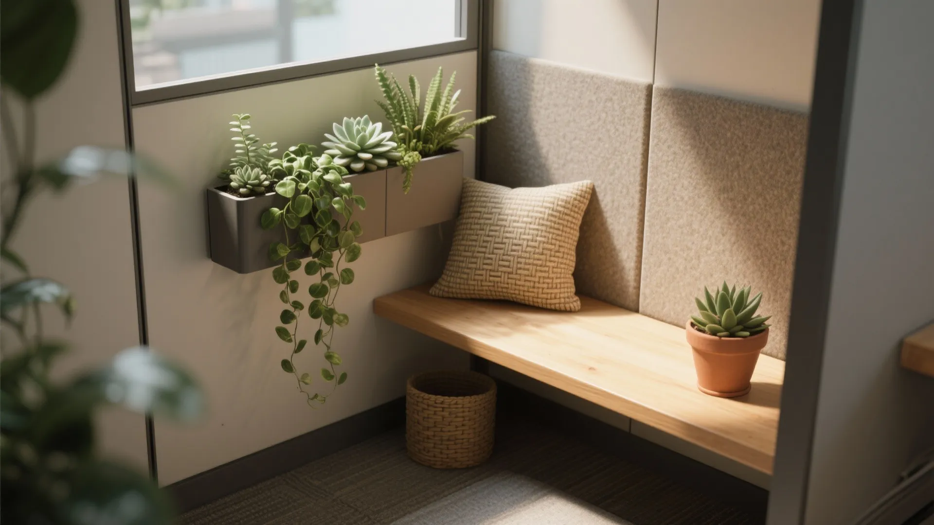 1. Mini biophilic nook