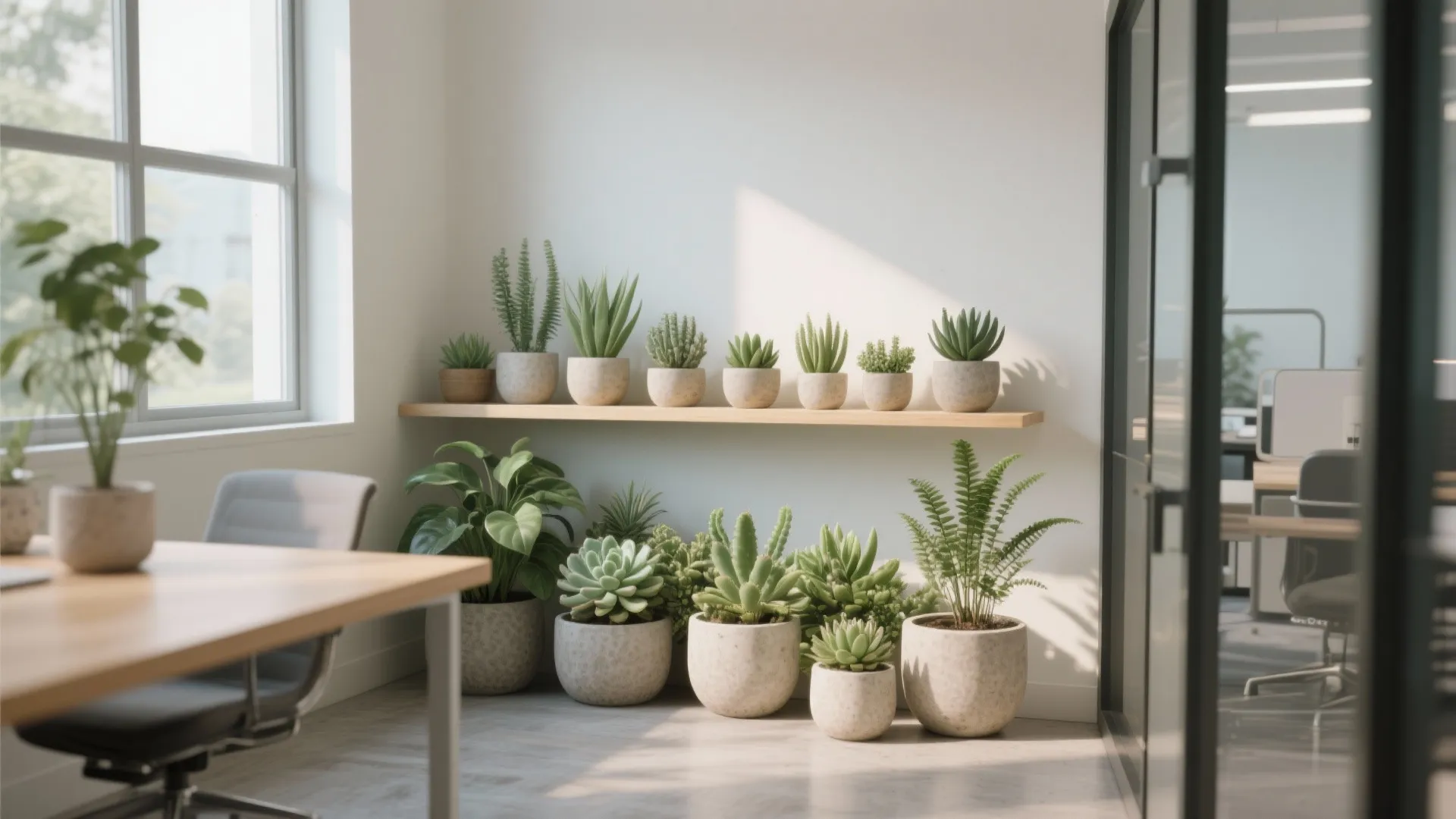 Biophilic Design with Plants and Natural Light