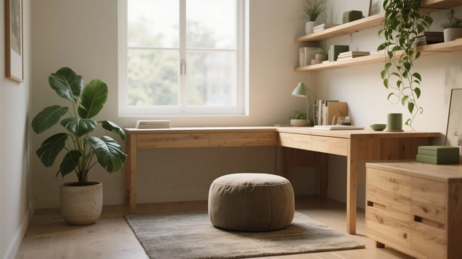 5) Biophilic calm and micro-break zones