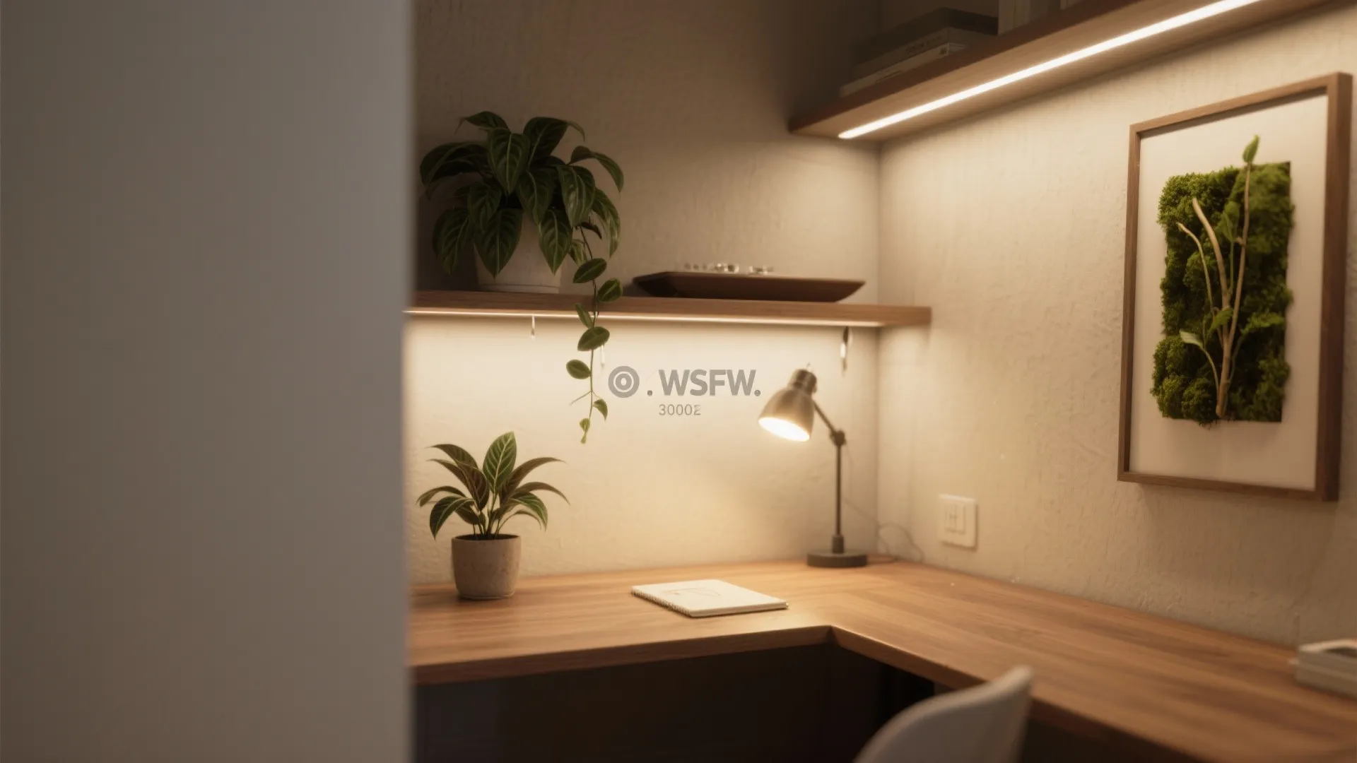 Biophilic Touches: Wood, Plants, and Warm Light